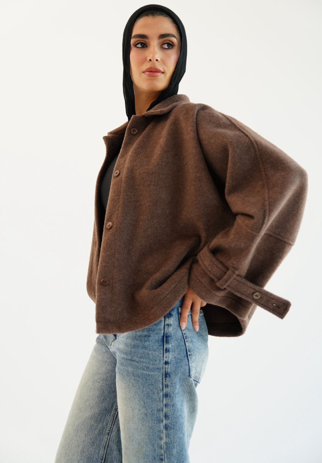 The Heavy Wool Trench - Brown