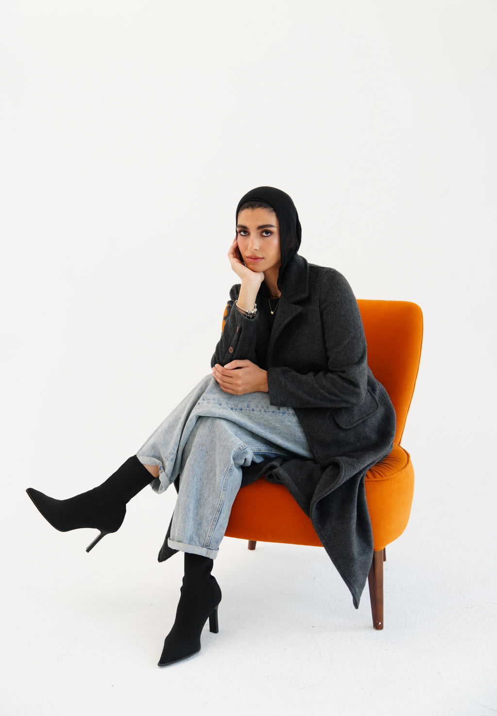 Wool coat - Dark gray