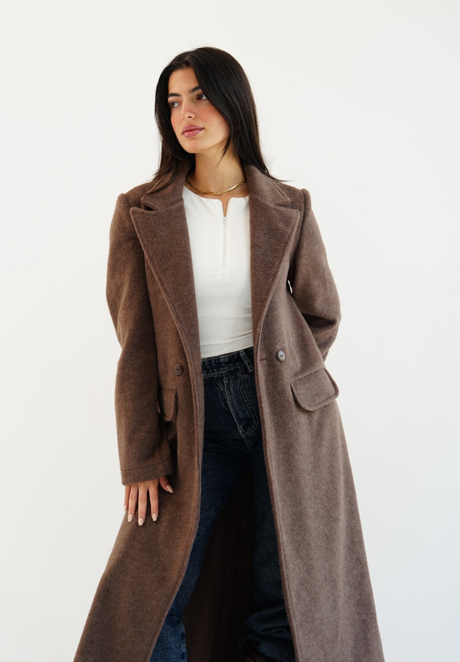 Wool coat - Brown