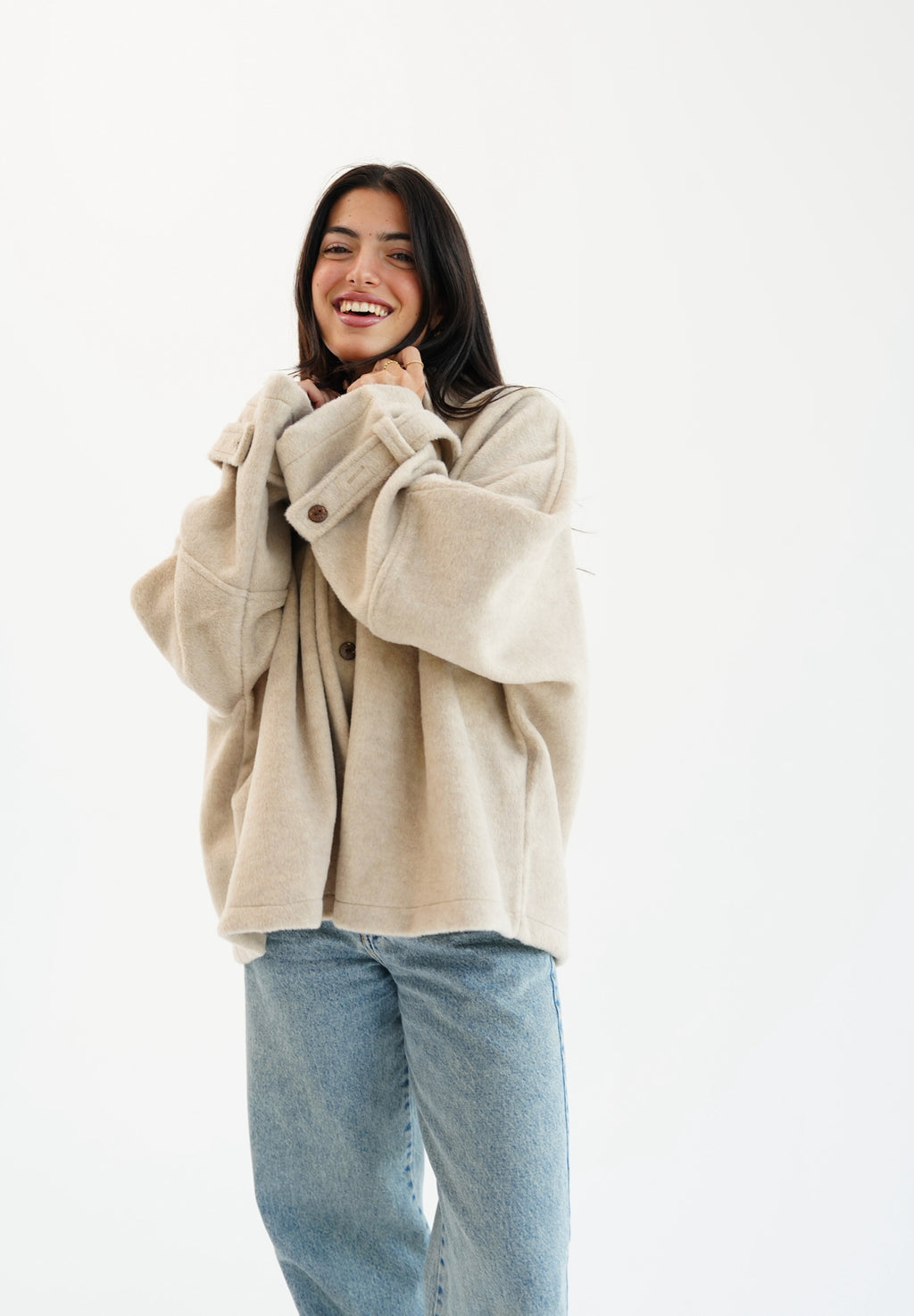 The Heavy Wool Trench- beige
