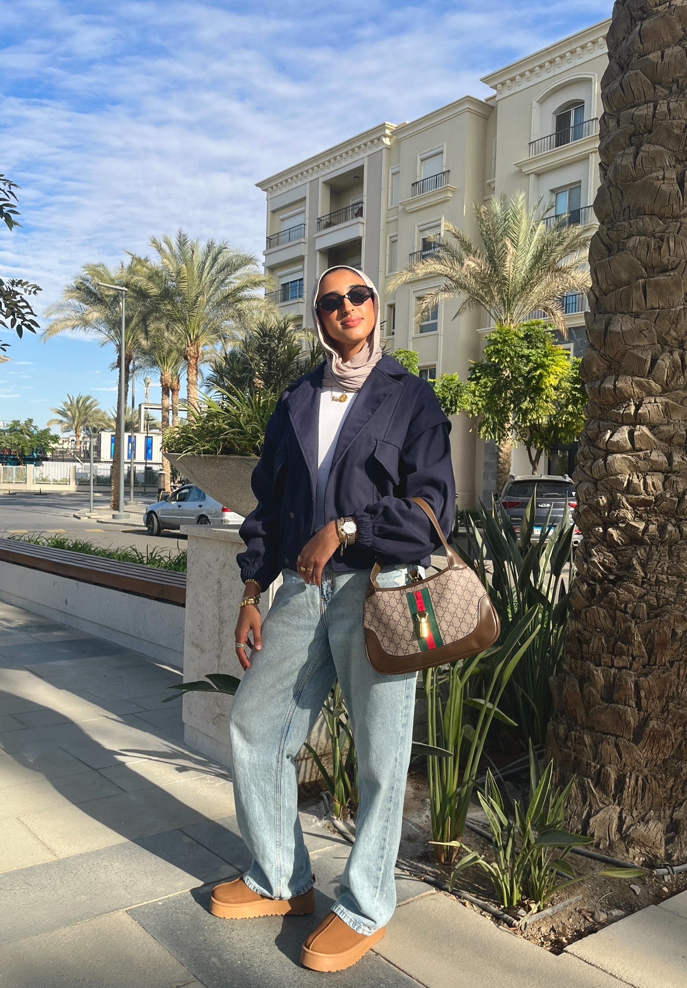 Ballon Jacket- Navy blue