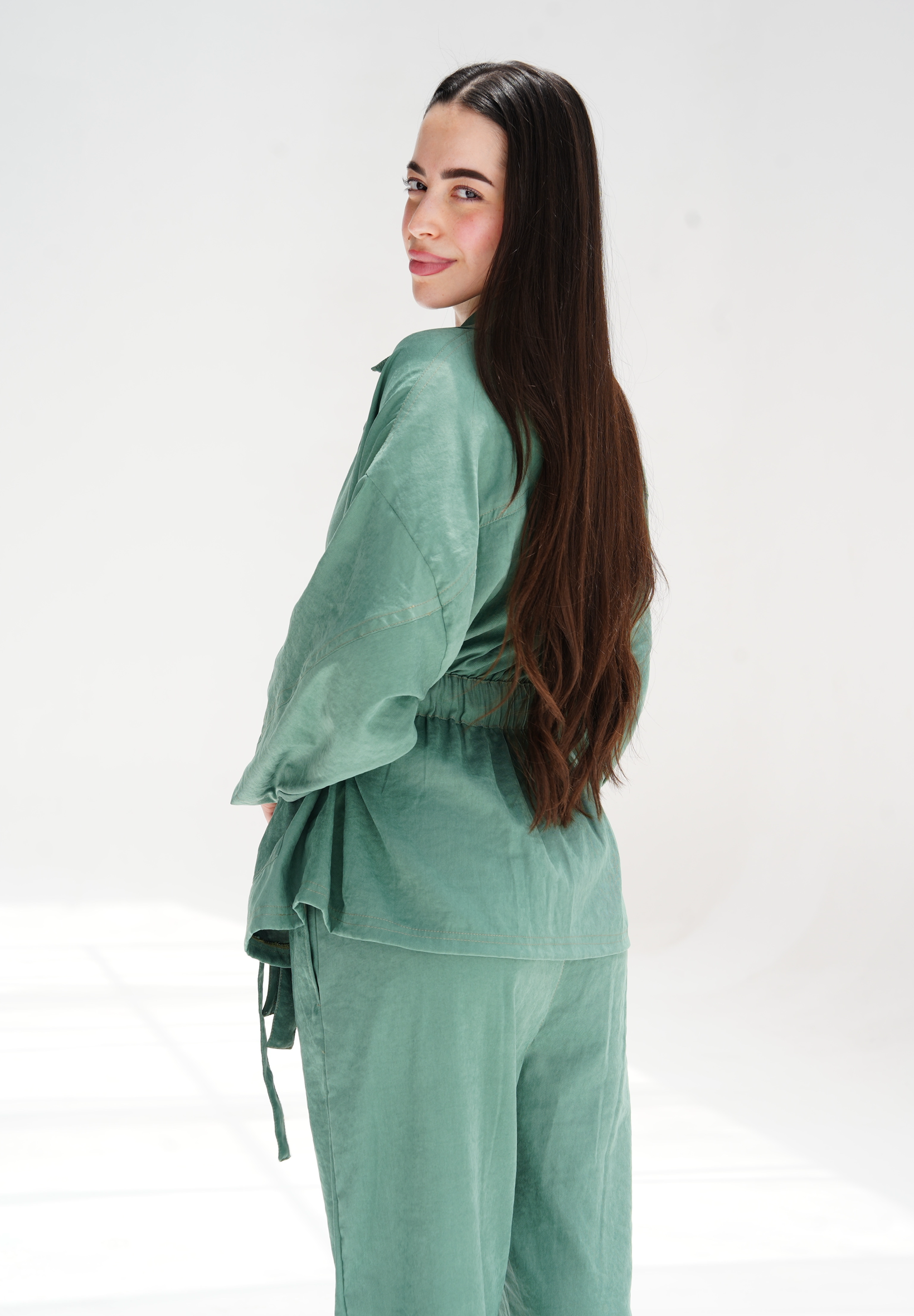 Contour Cupra cardigan in green