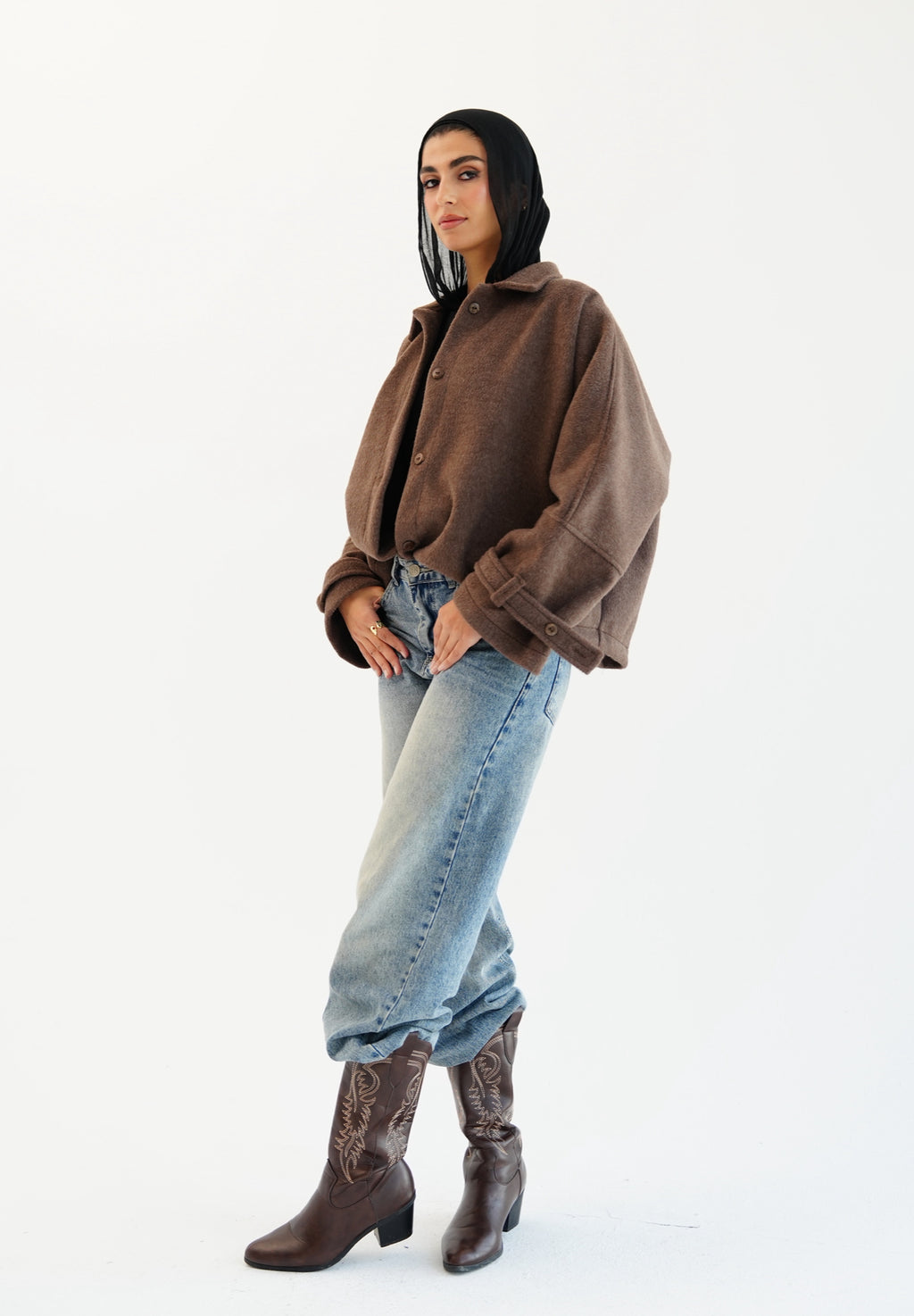 The Heavy Wool Trench - Brown