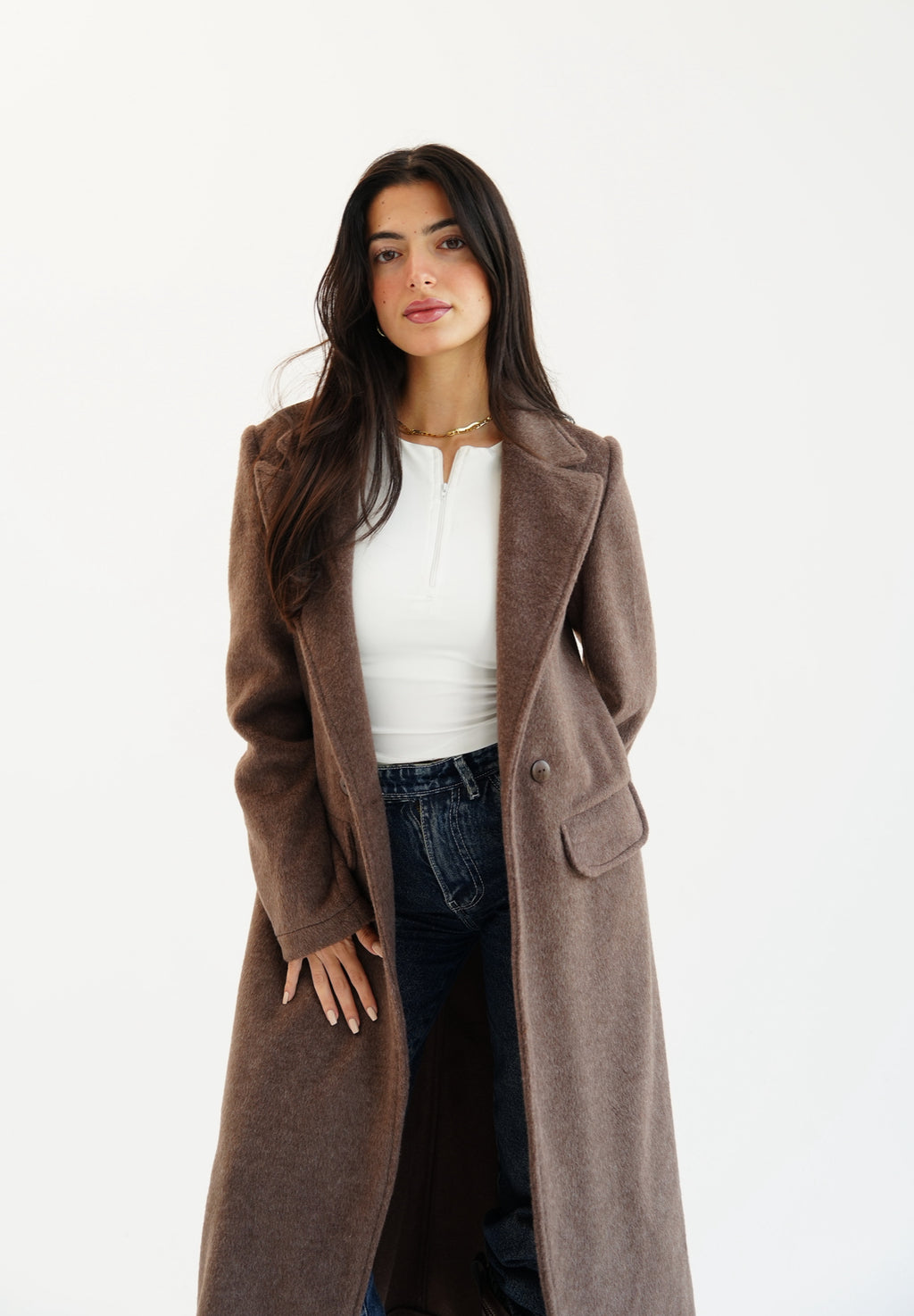 Wool coat - Brown