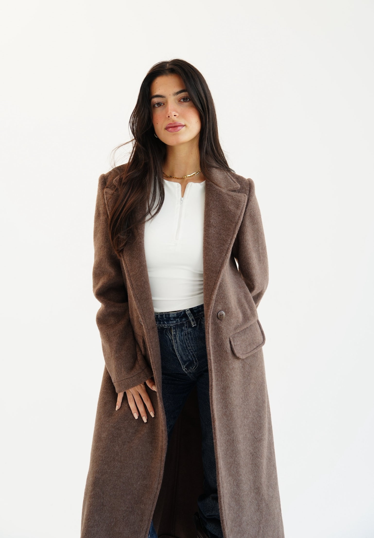 Wool coat - Brown