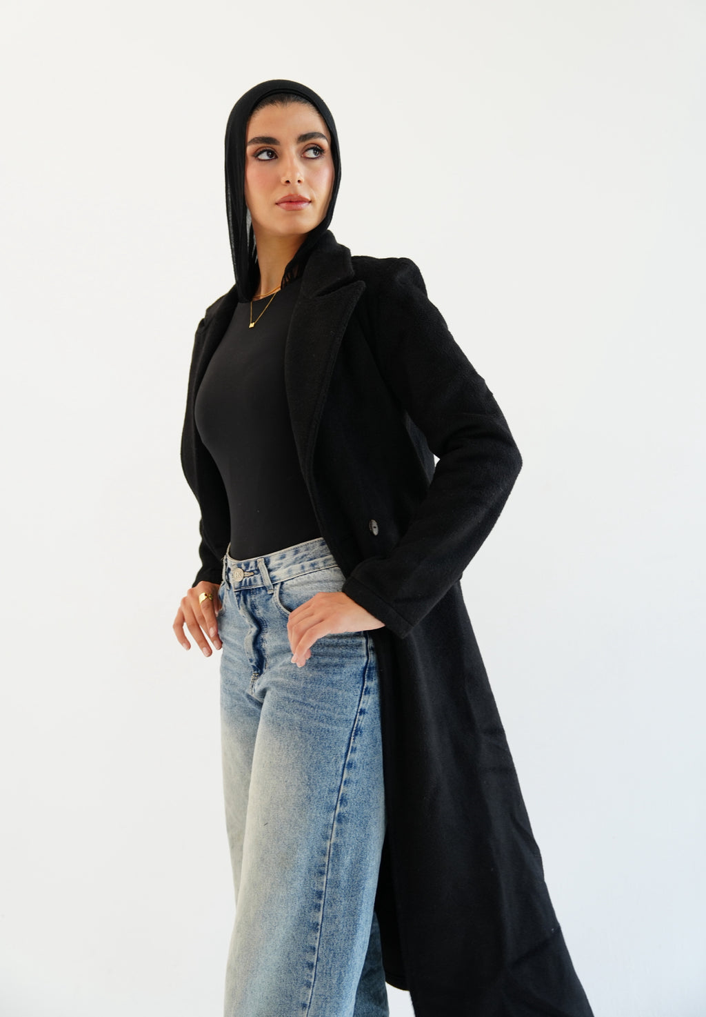 Wool coat - Black