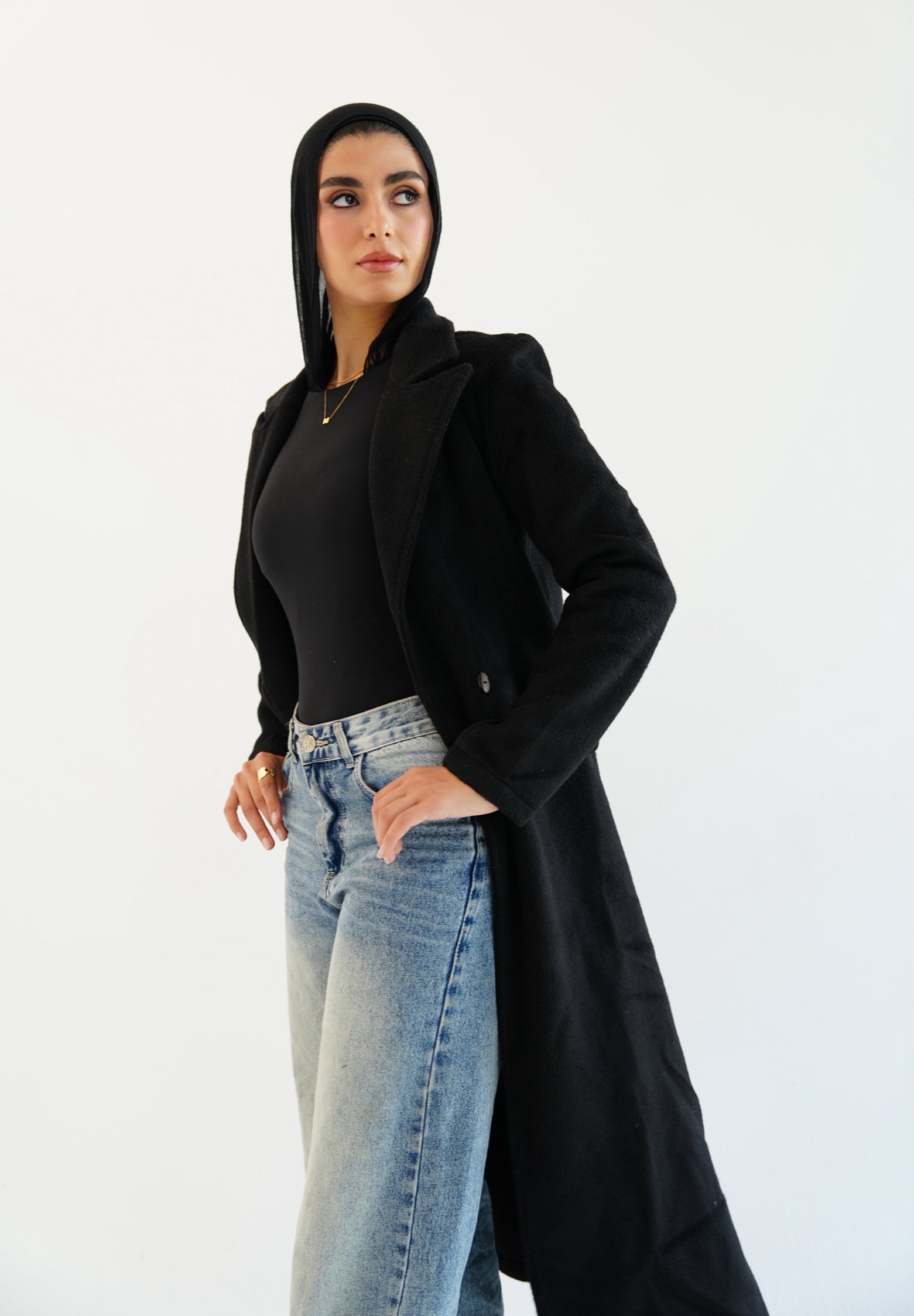 Wool coat - Black