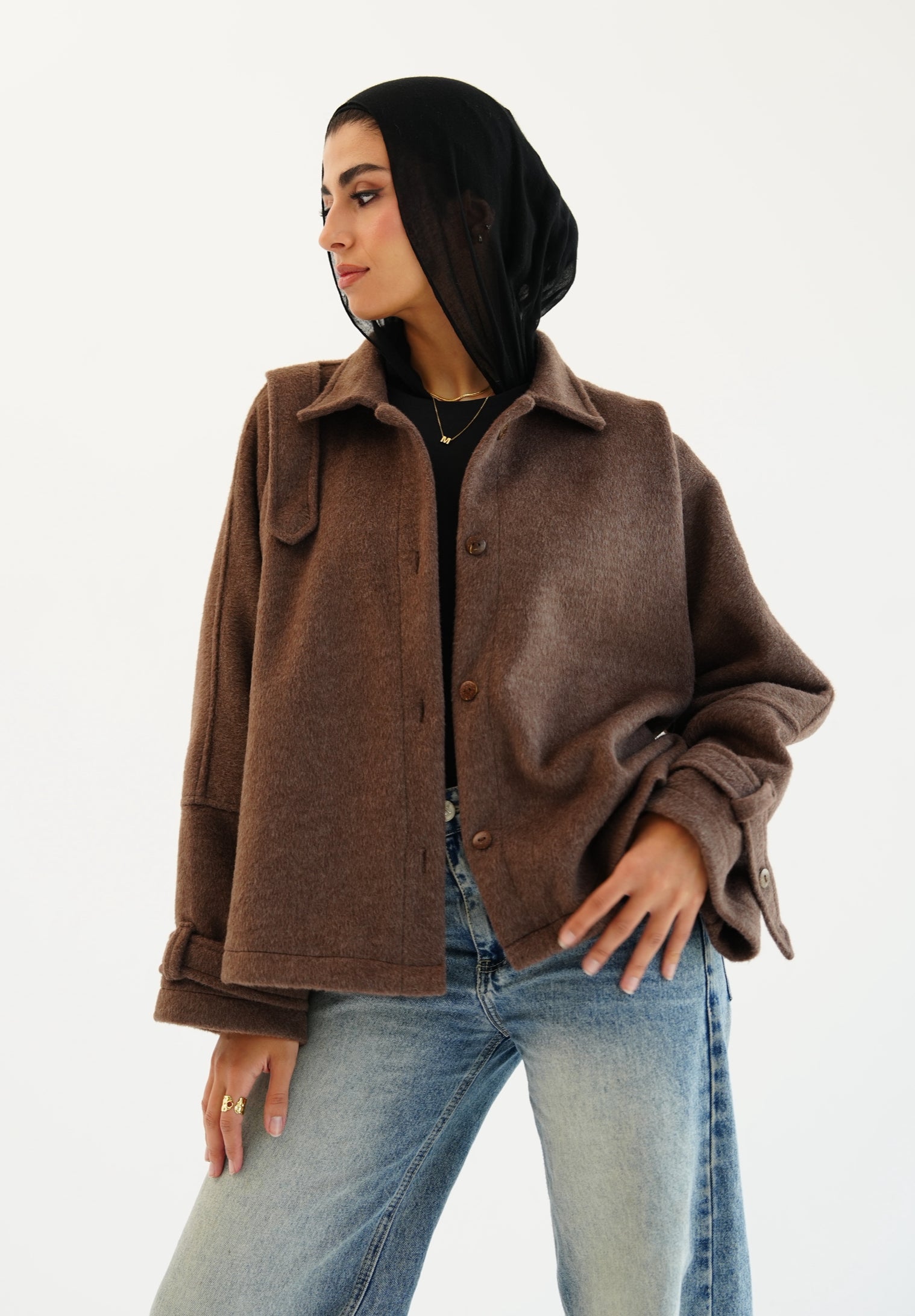 The Heavy Wool Trench - Brown