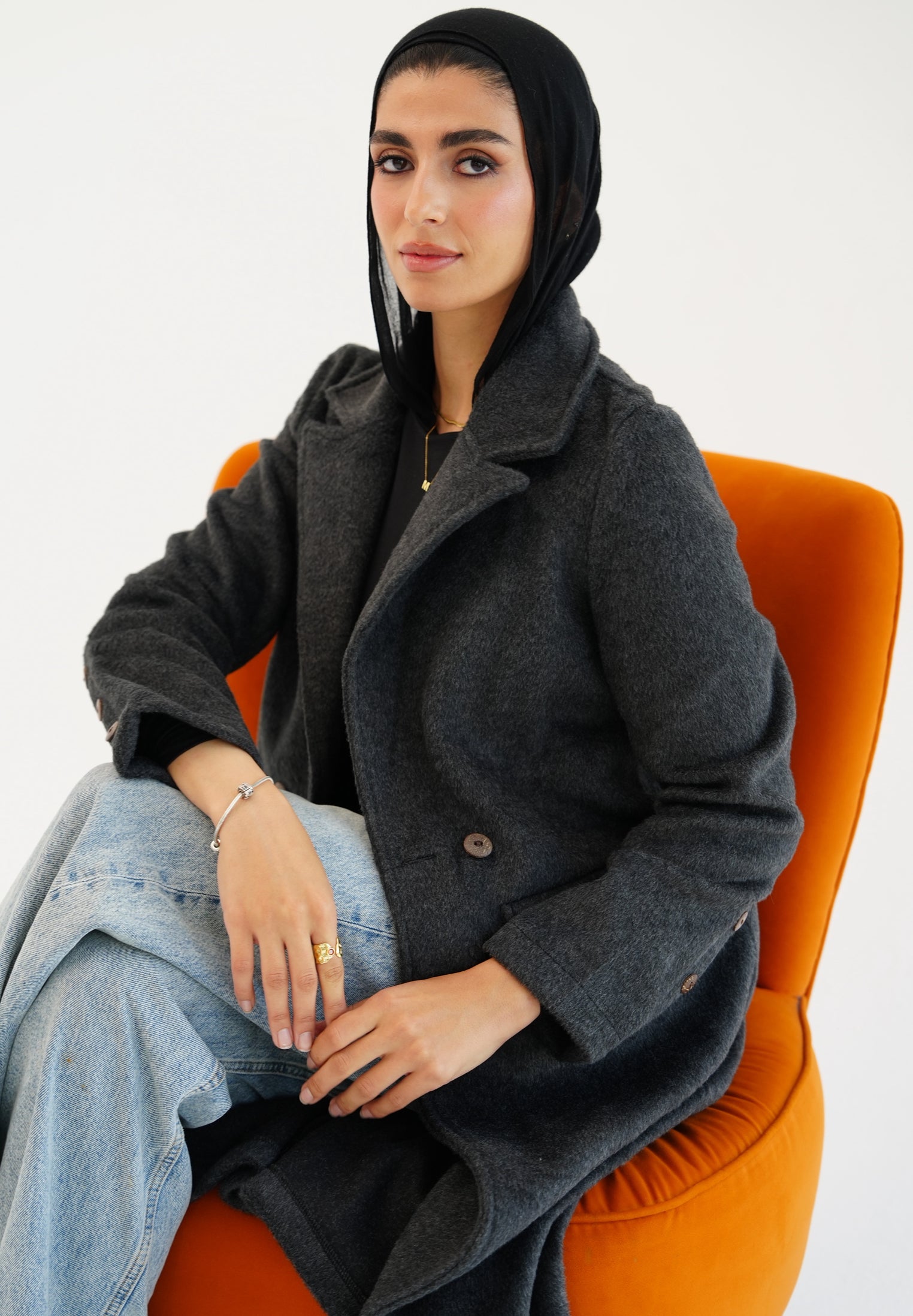 Wool coat - Dark gray