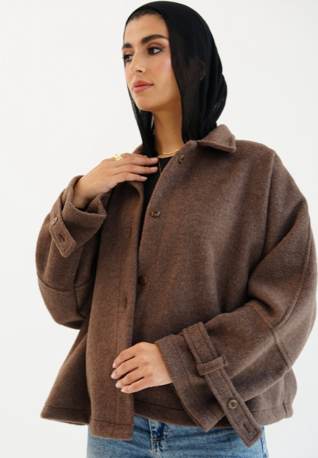 The Heavy Wool Trench - Brown