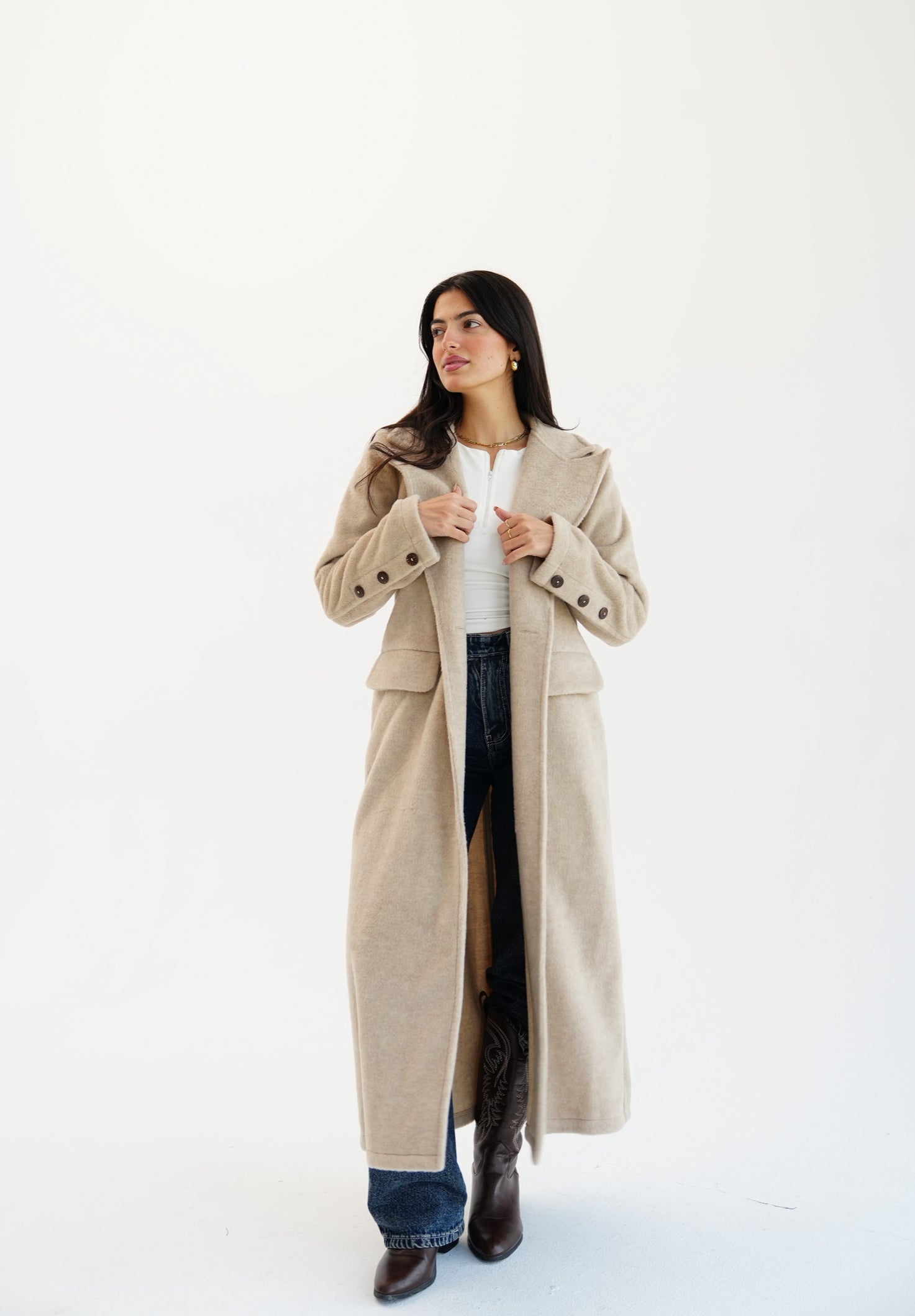 Wool coat - beige