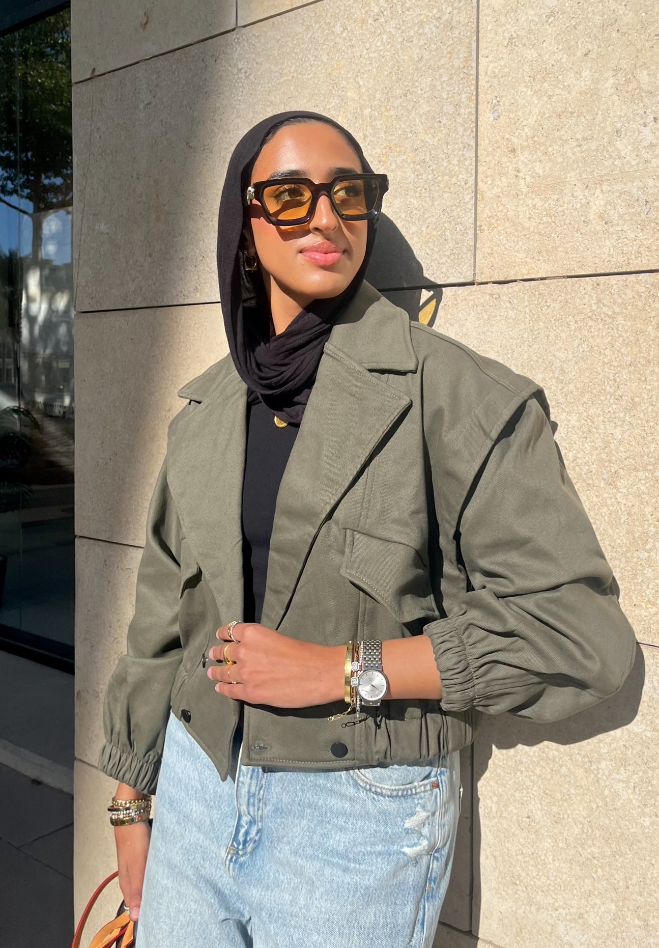 Balloon Jacket- olive