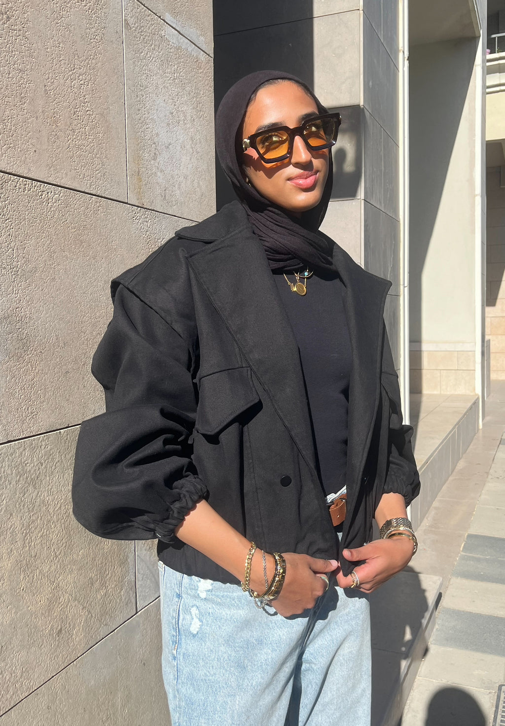 Balloon Jacket - black