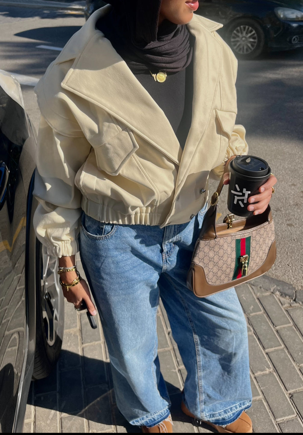 Balloon Jacket - cream