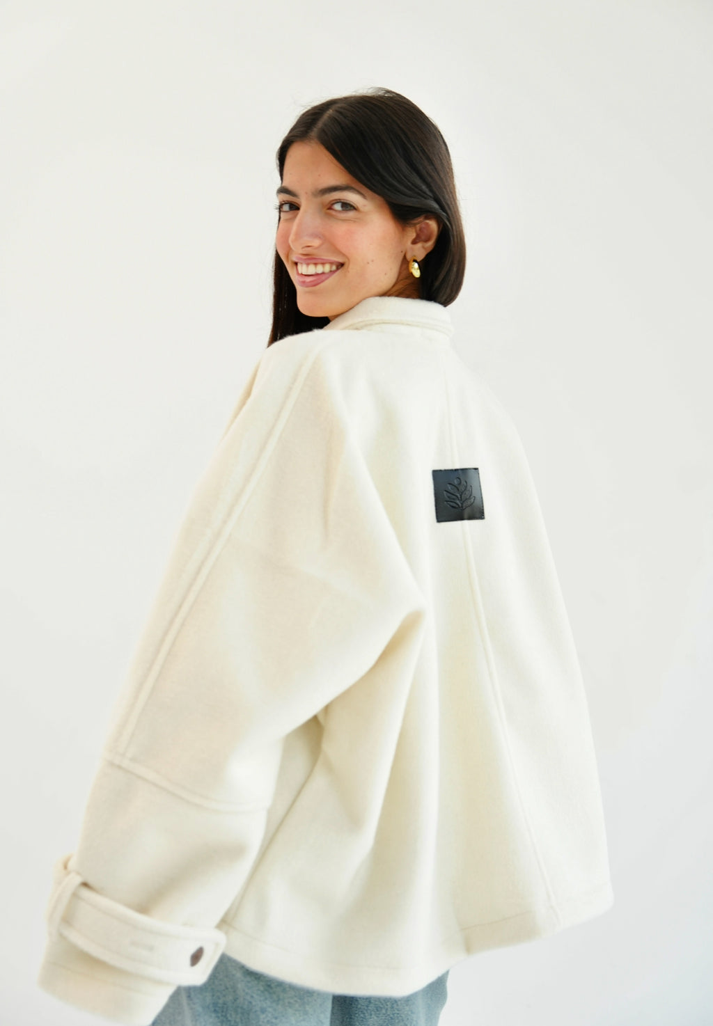 The Heavy Wool Trench- off white