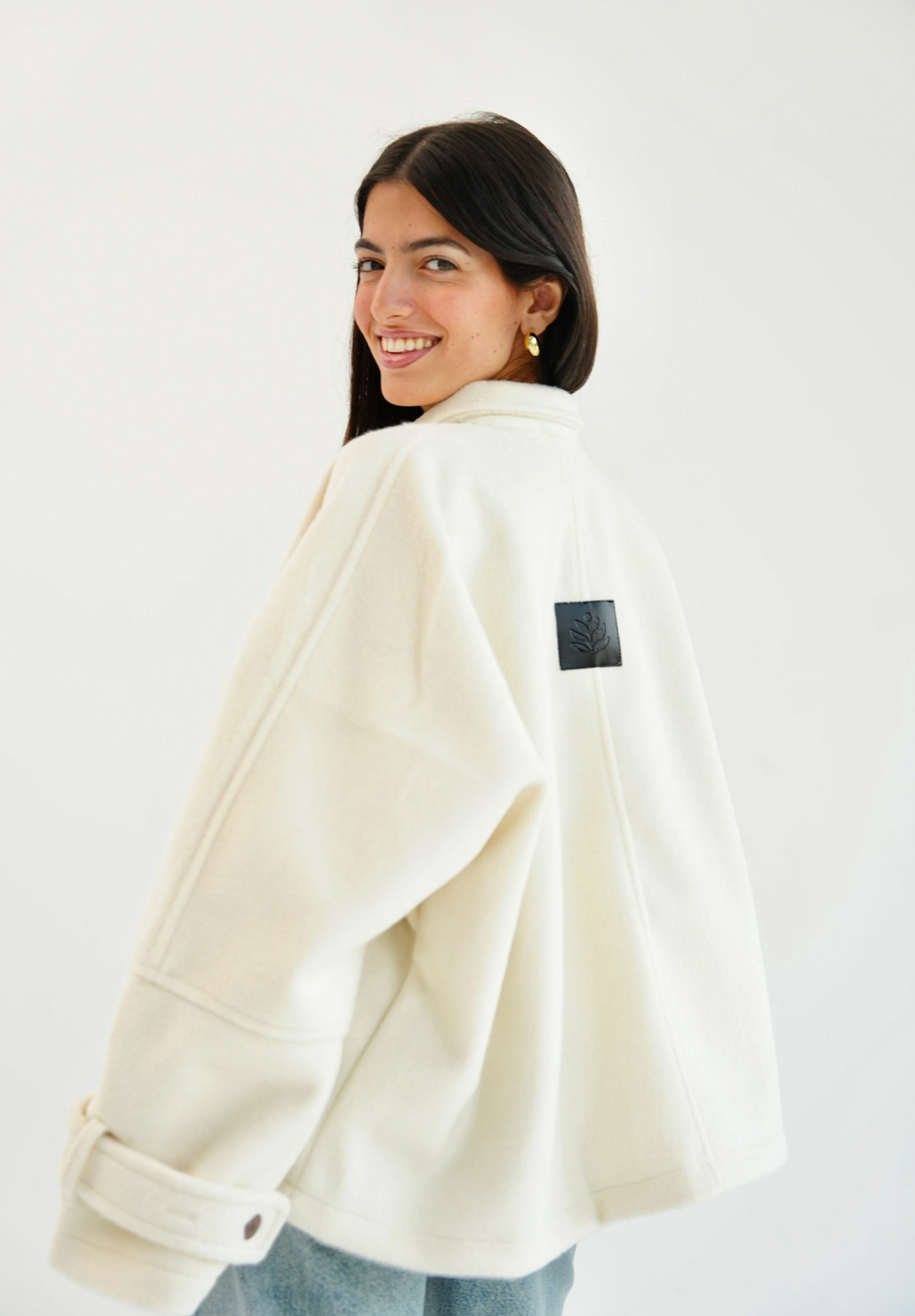 The Heavy Wool Trench- off white