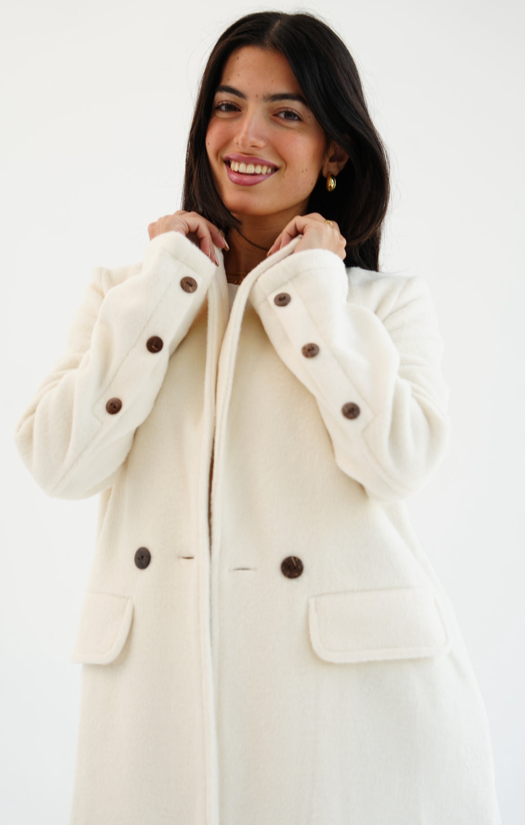Wool coat - off white