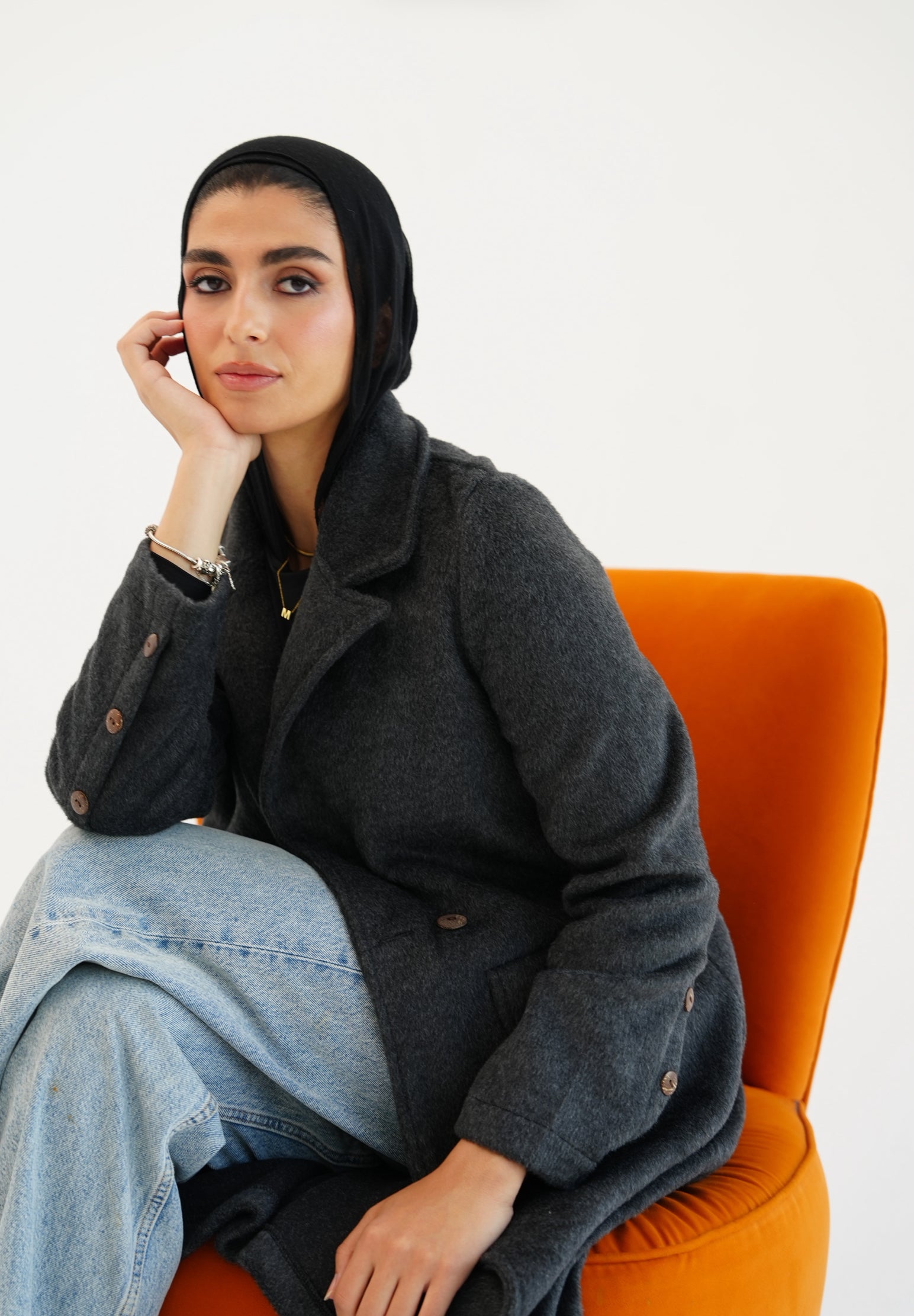 Wool coat - Dark gray