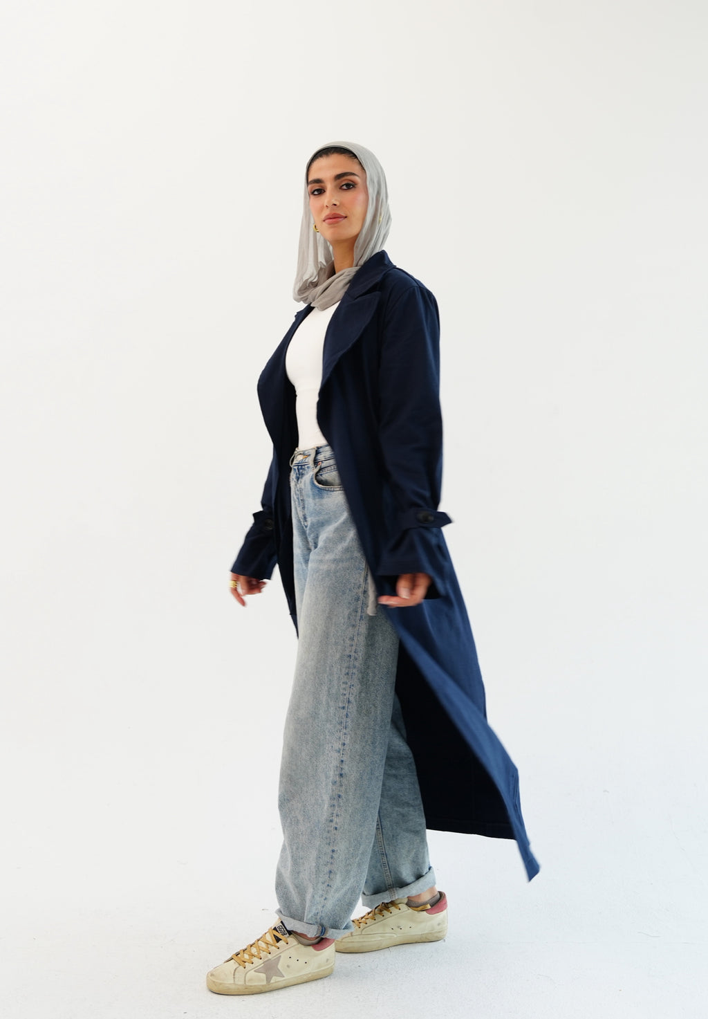 Trench Coat -Navy