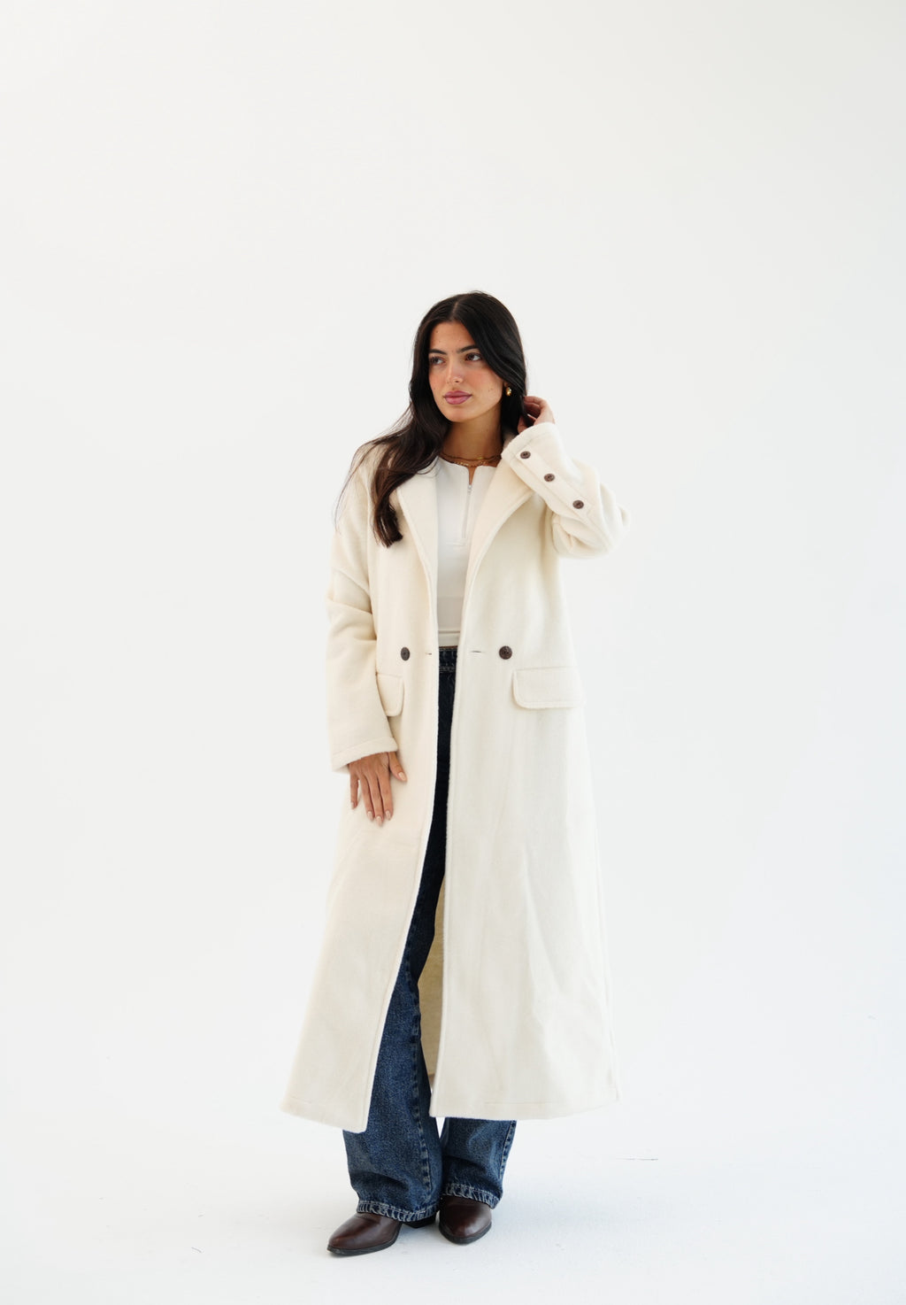 Wool coat - off white