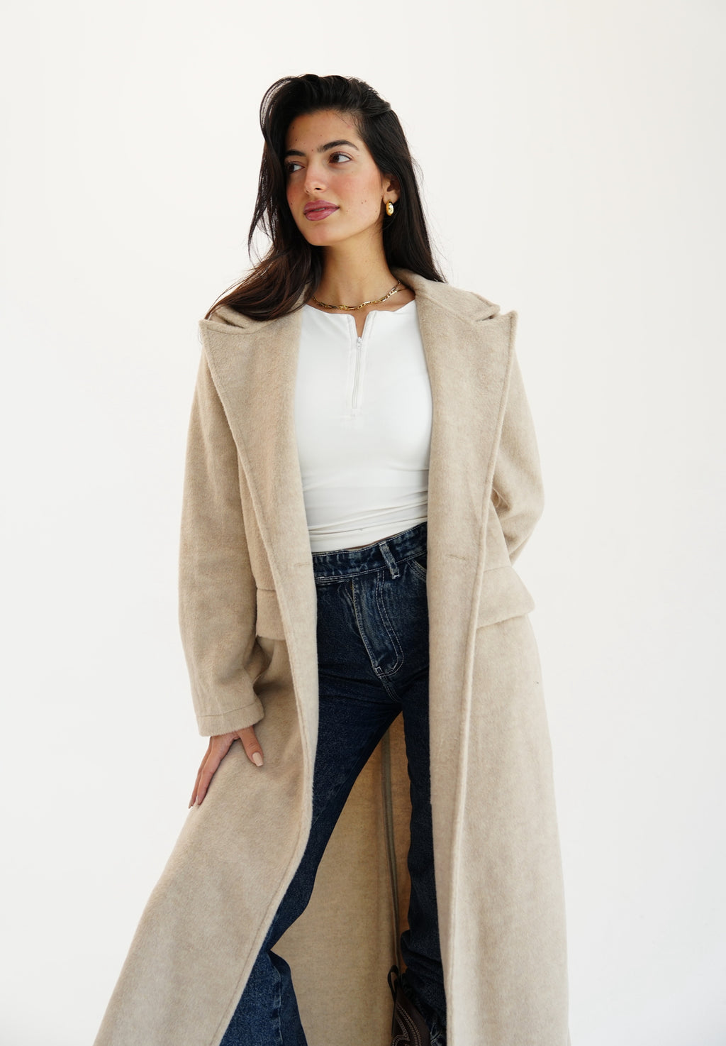 Wool coat - beige