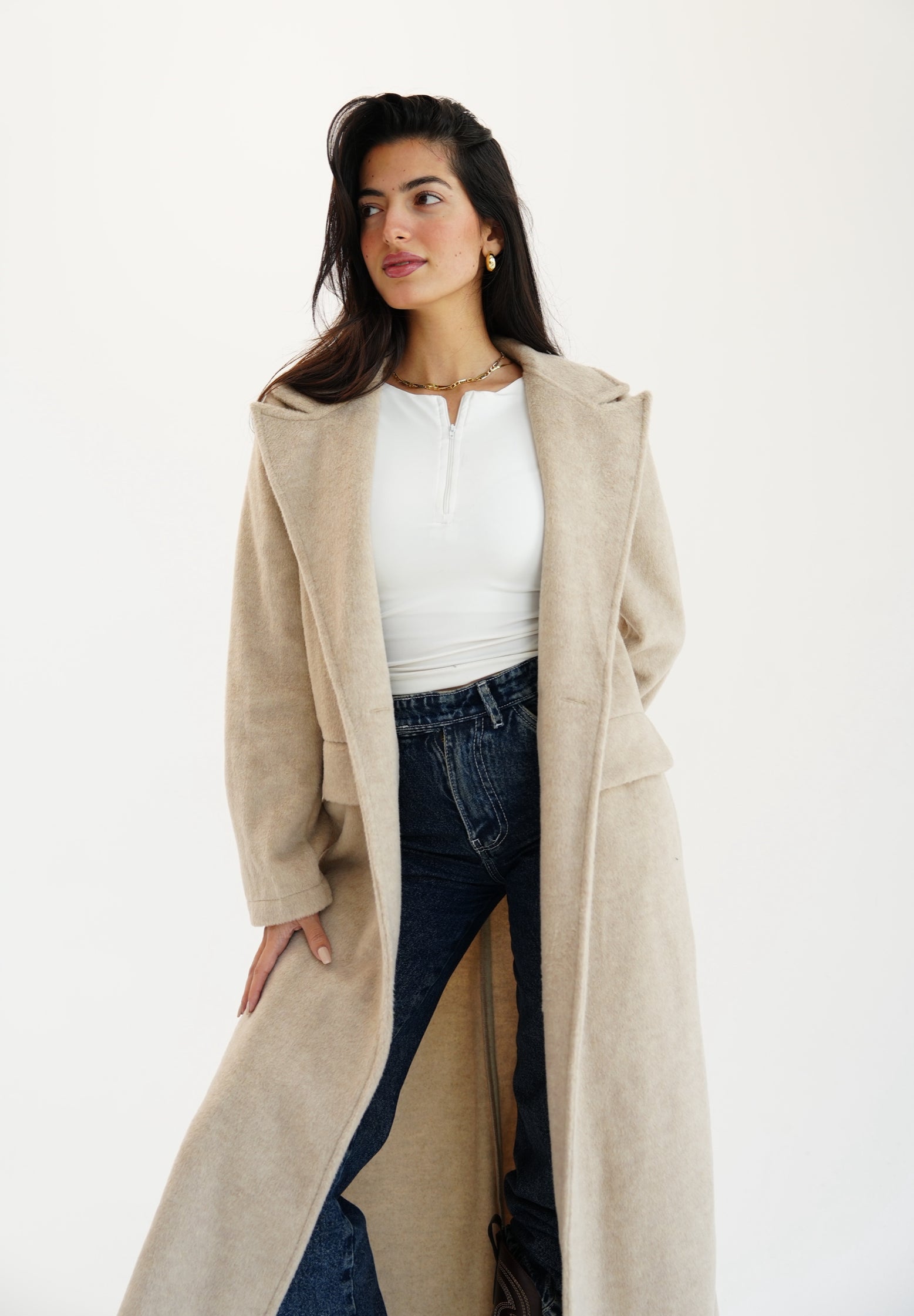 Wool coat - beige