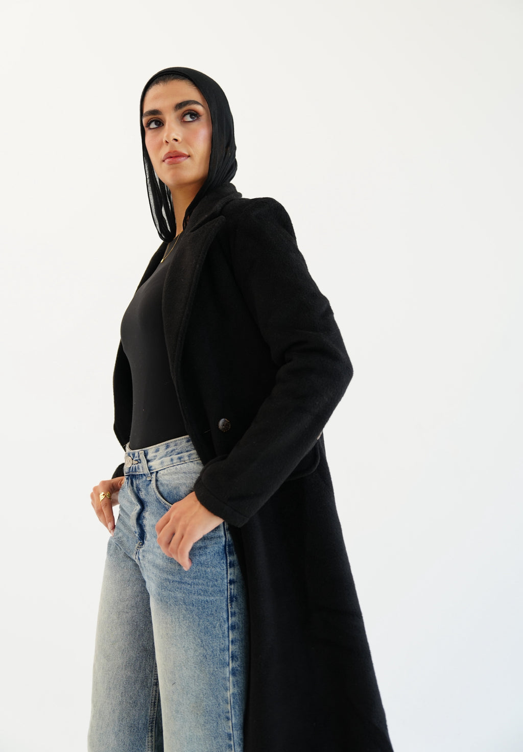 Wool coat - Black