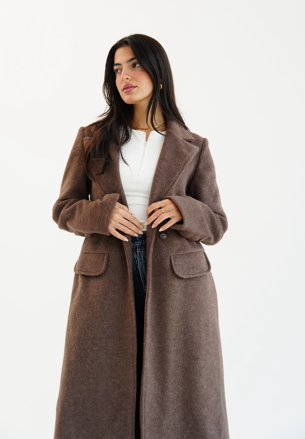 Wool coat - Brown