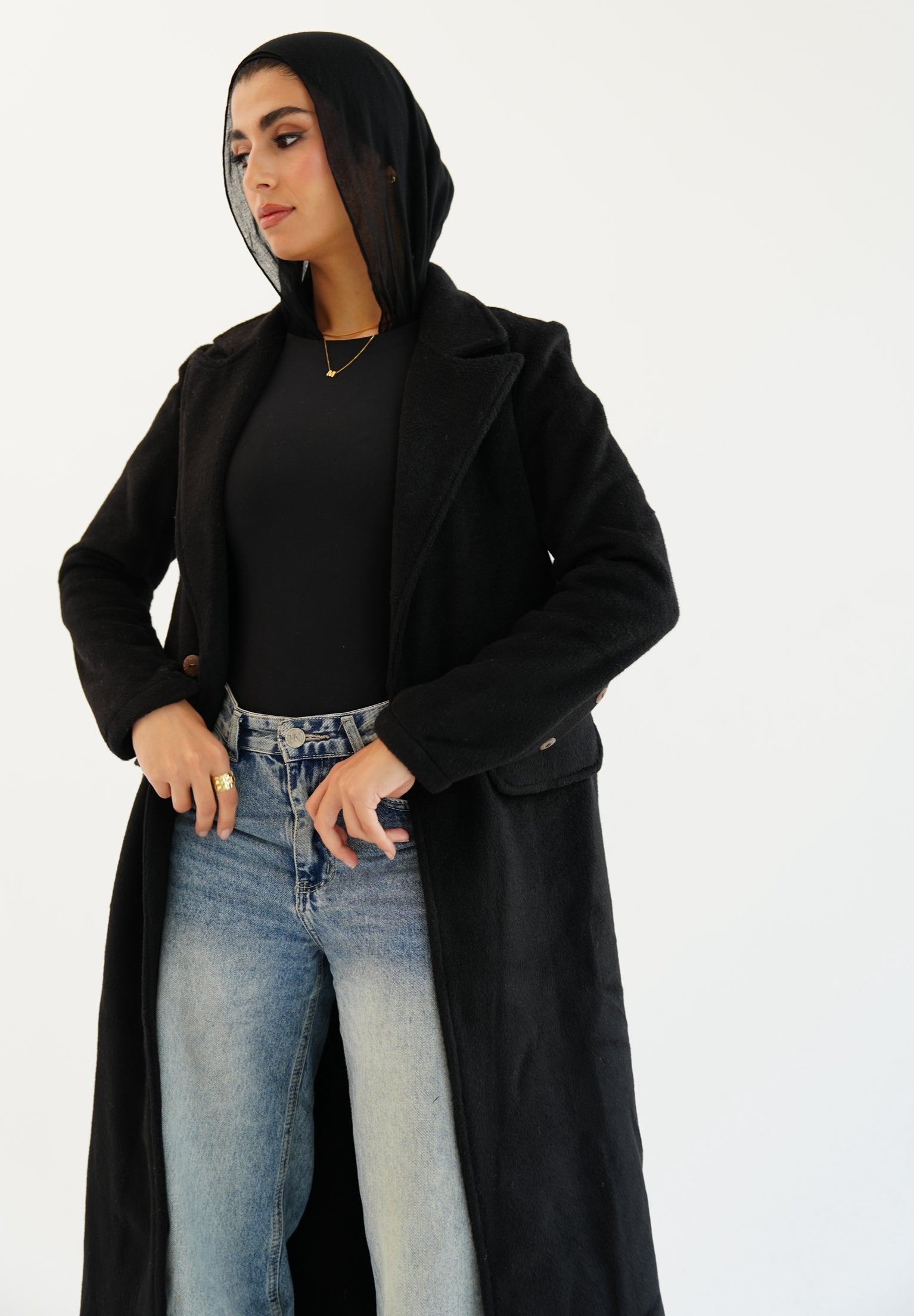 Wool coat - Black