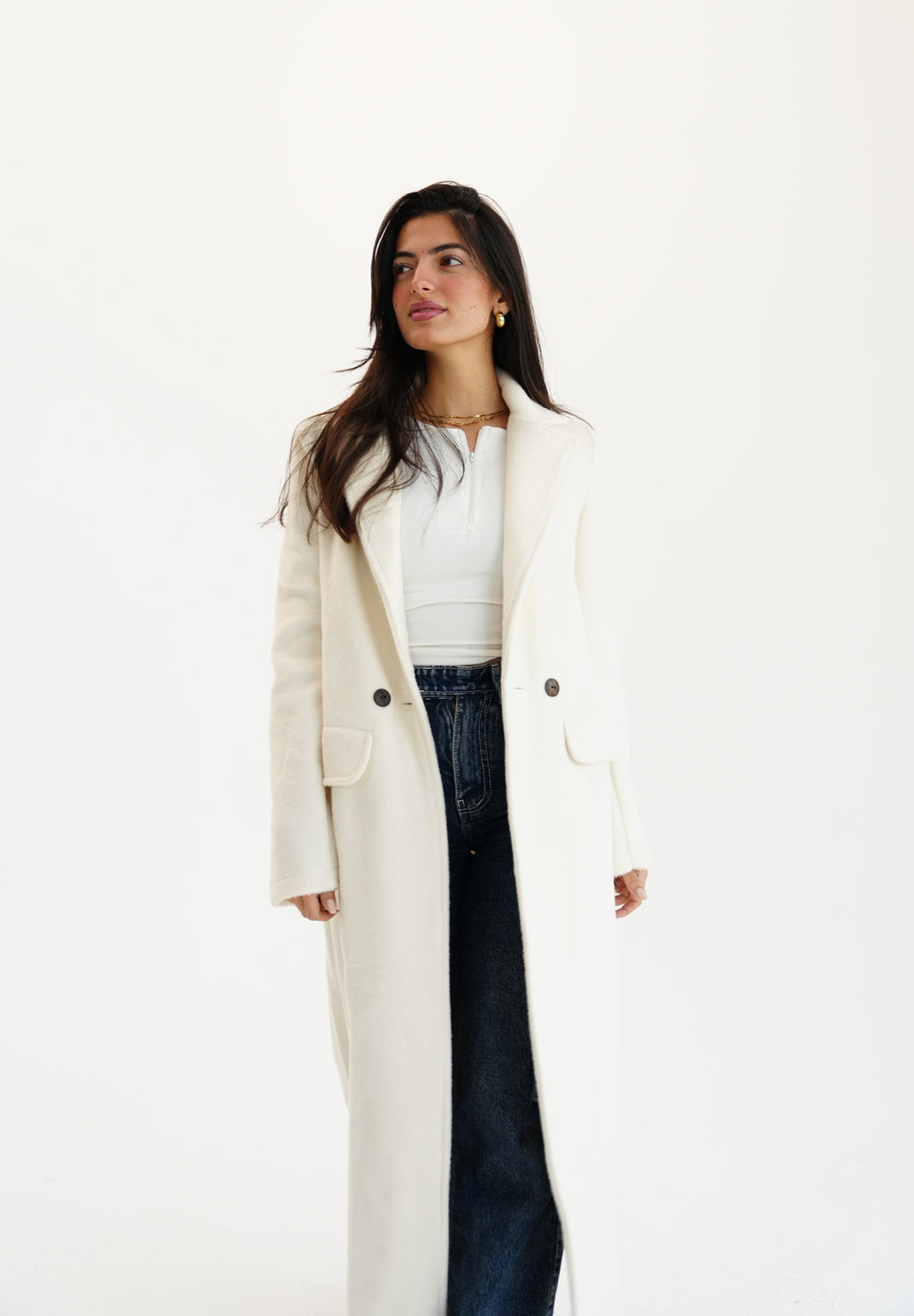 Wool coat - off white