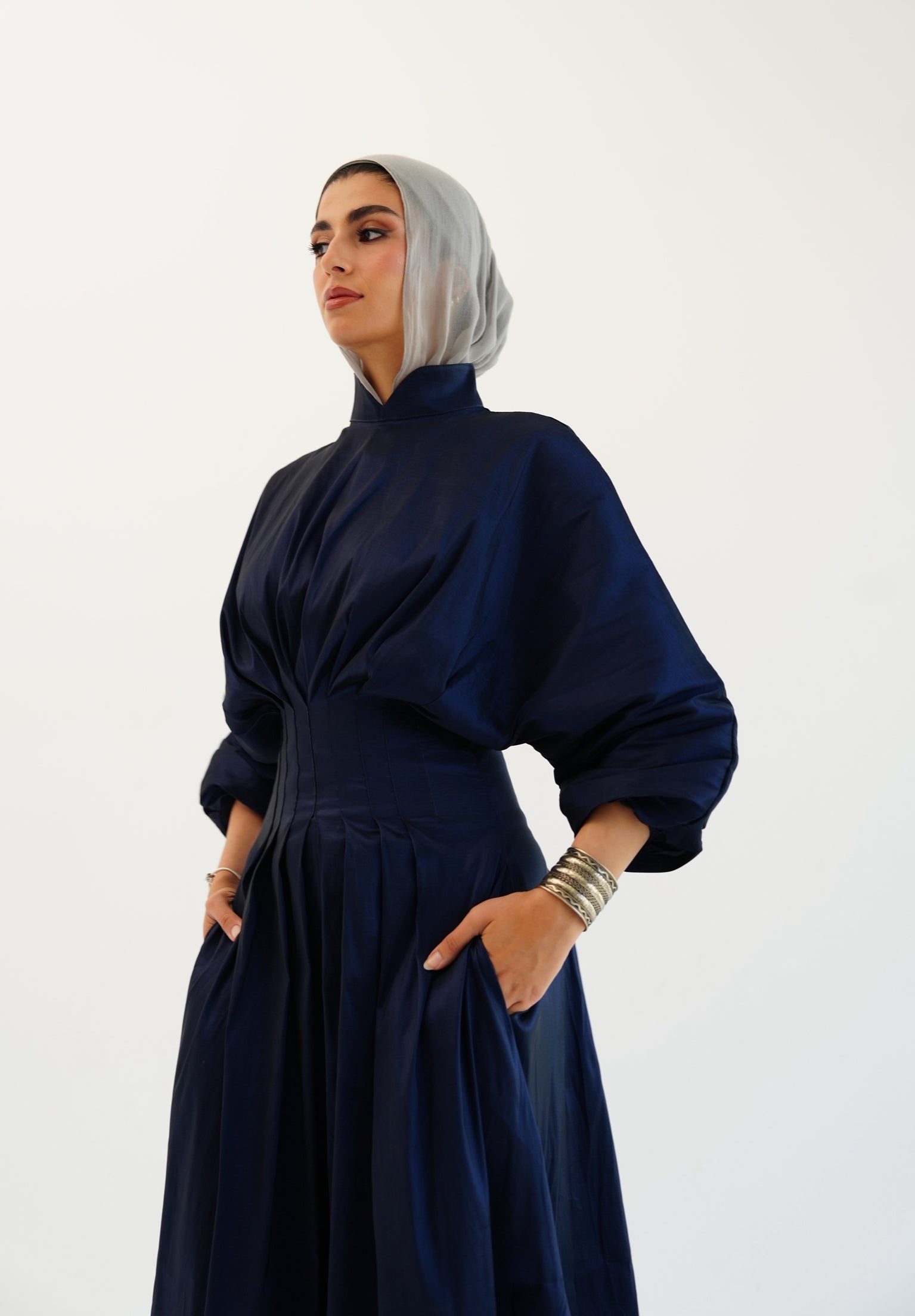 The Glow Dress- Navy