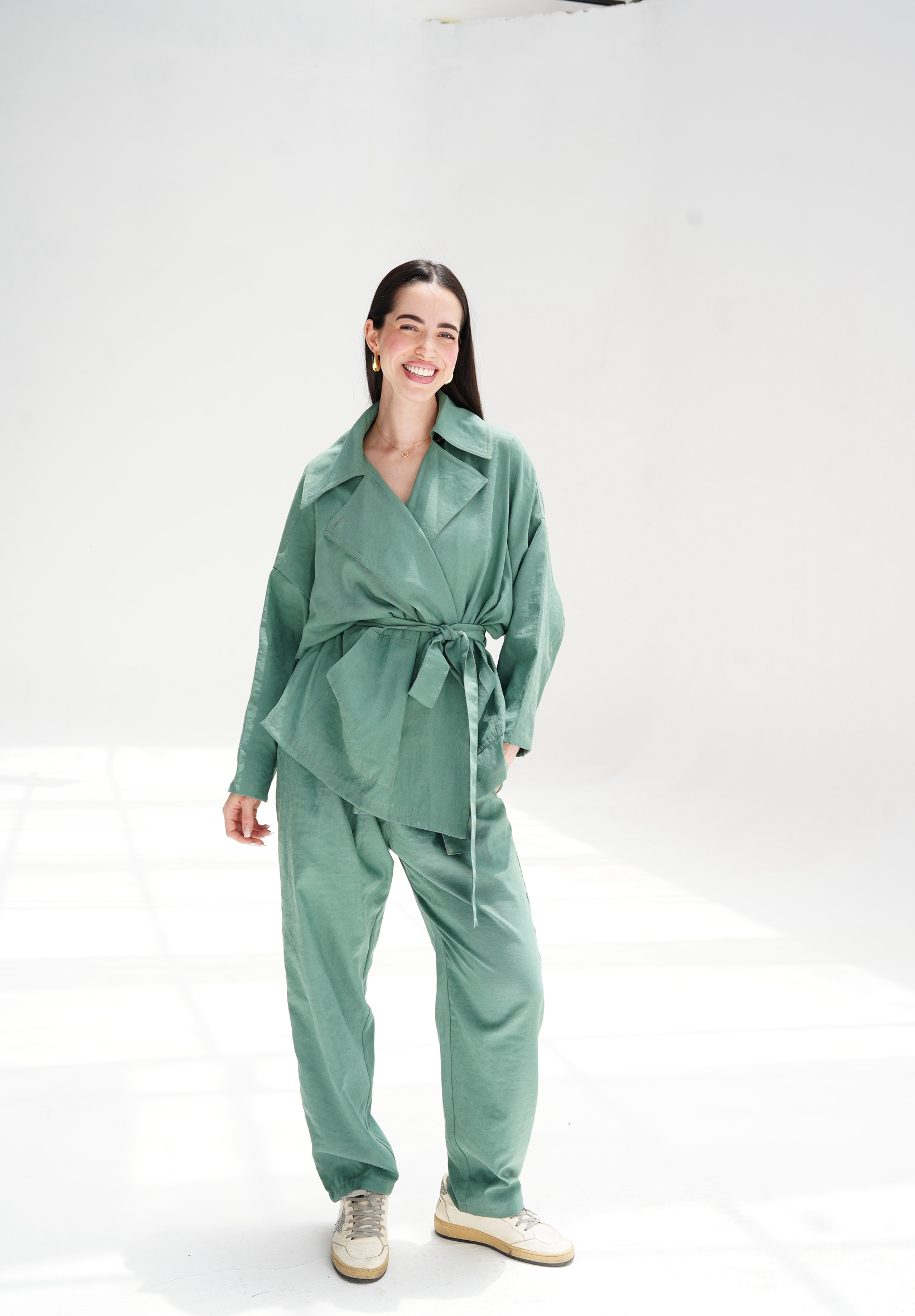 Contour Cupra cardigan in green