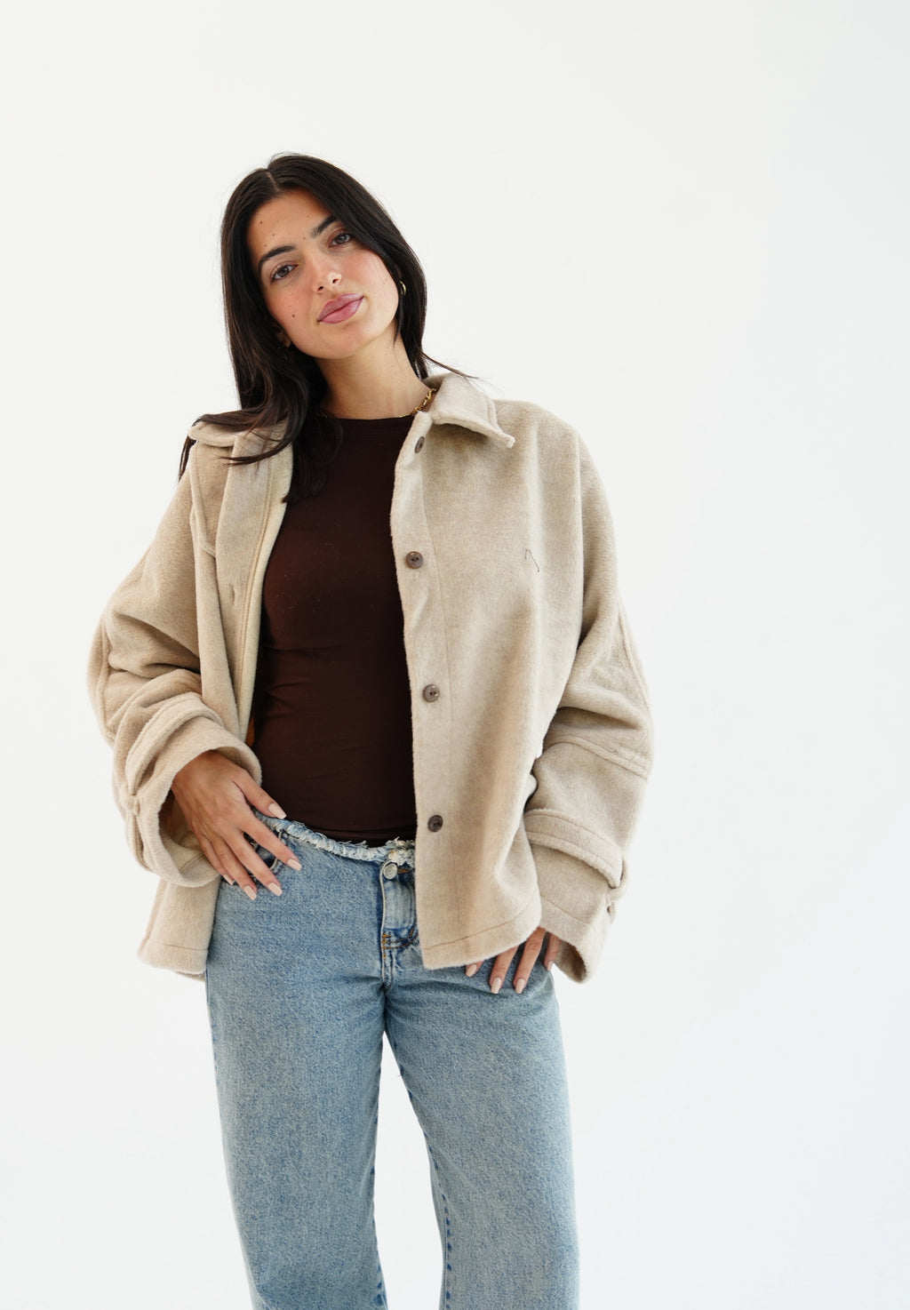 The Heavy Wool Trench- beige
