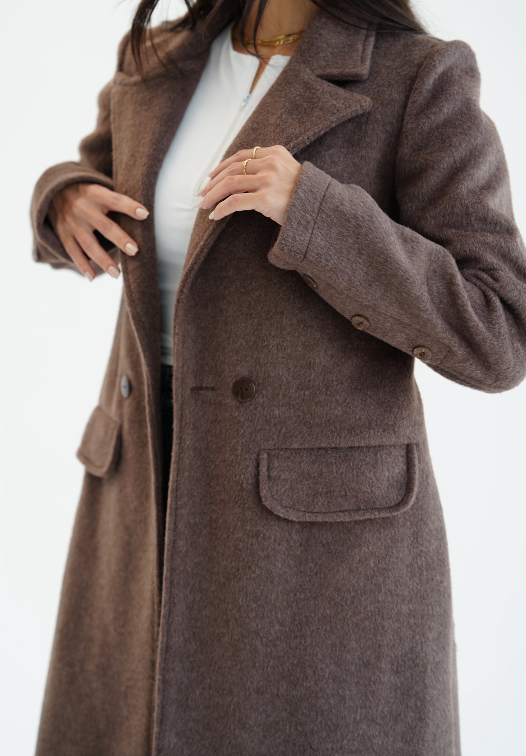 Wool coat - Brown