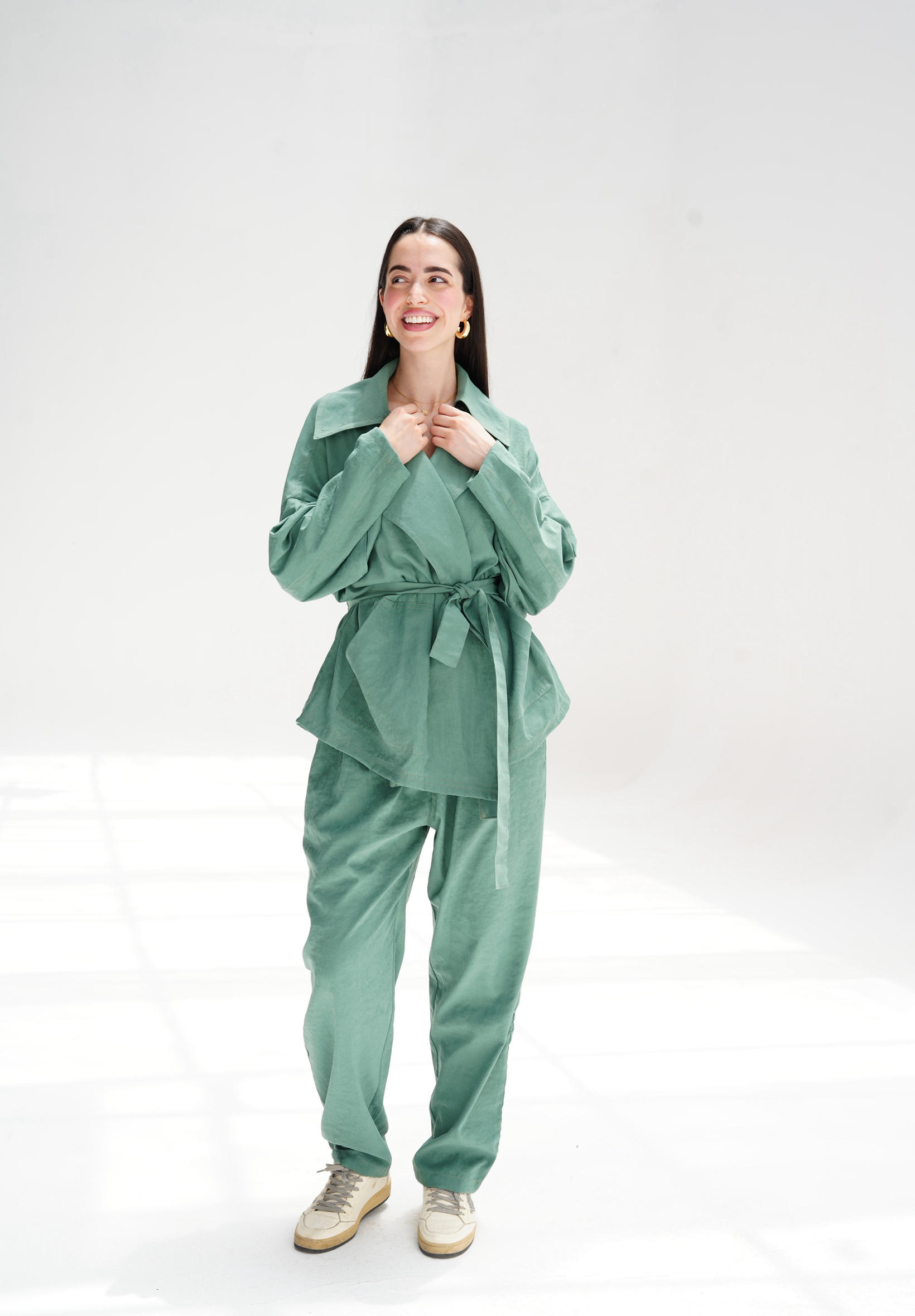 Contour Cupra cardigan in green