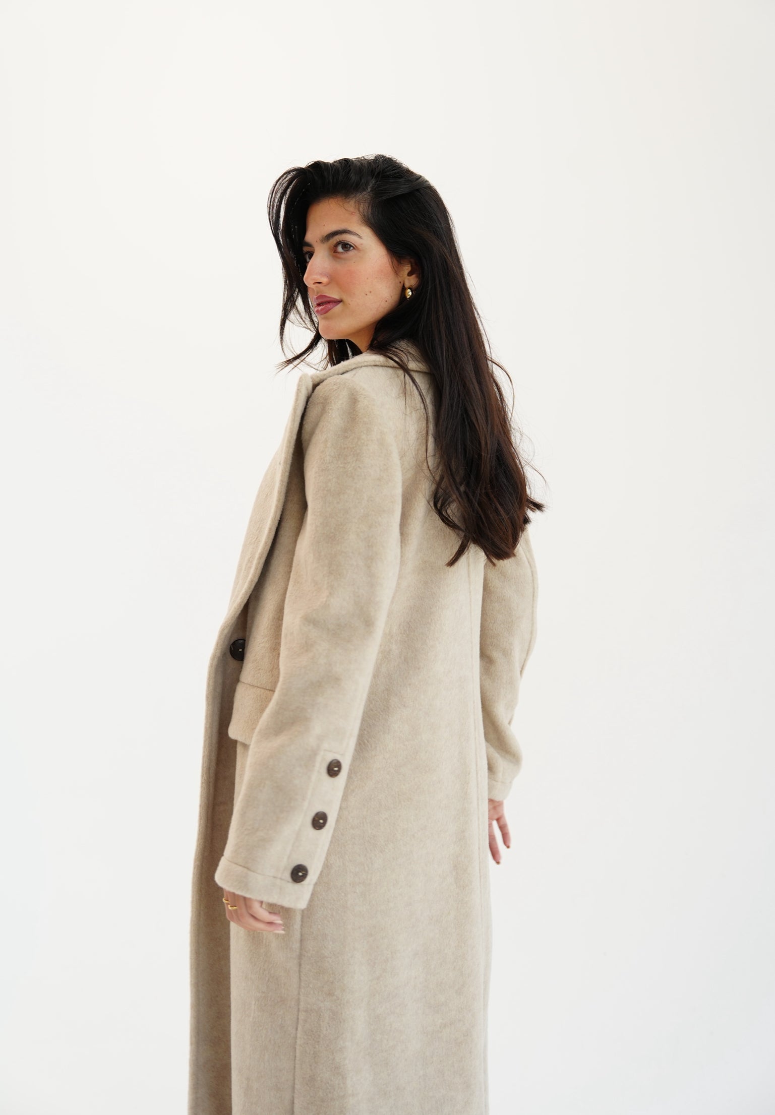 Wool coat - beige