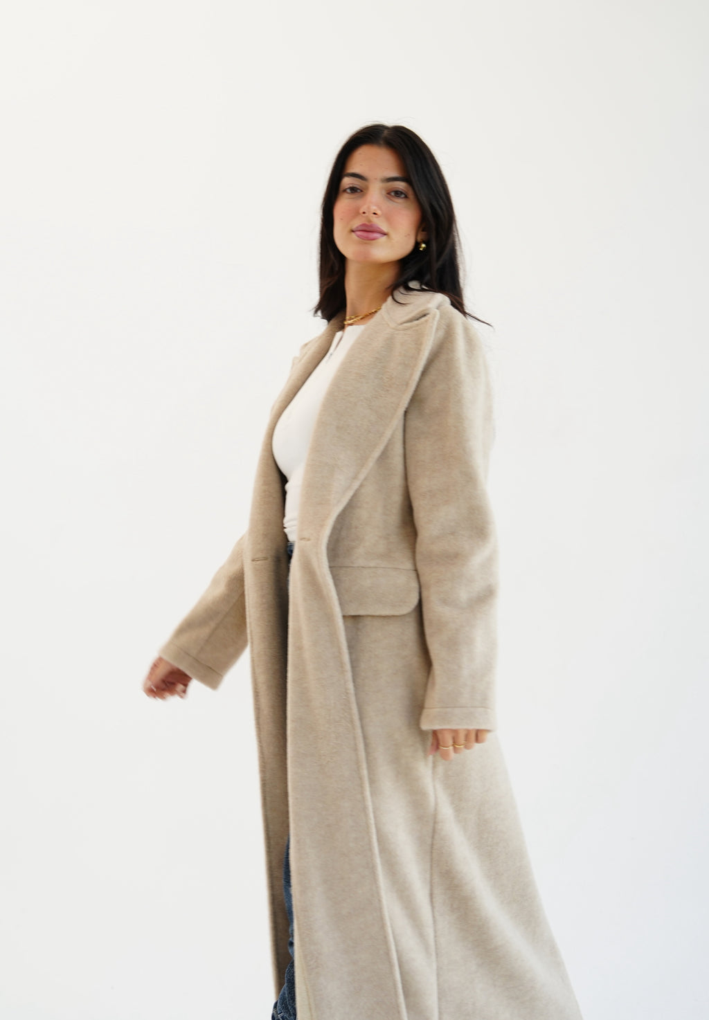Wool coat - beige