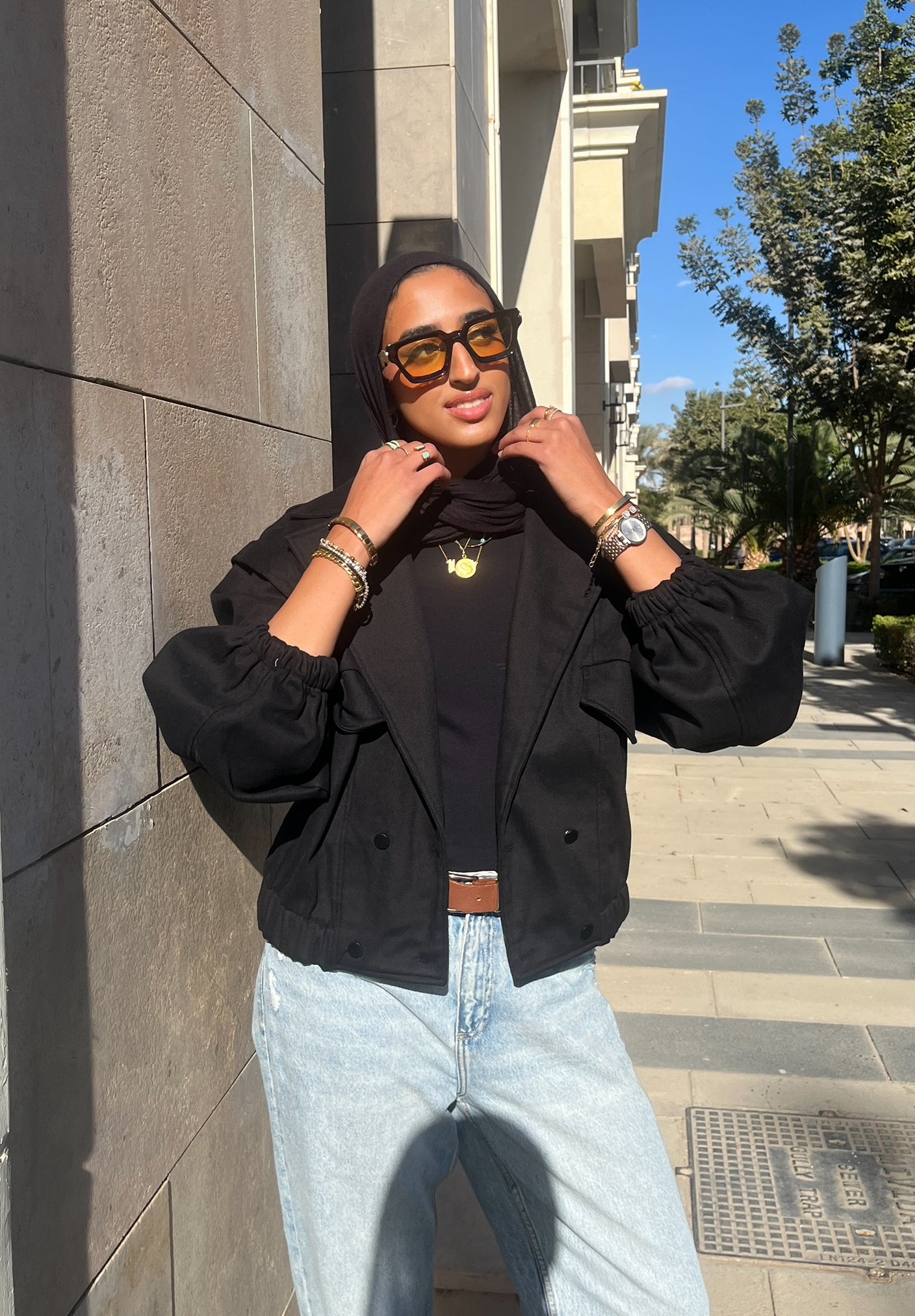 Balloon Jacket - black