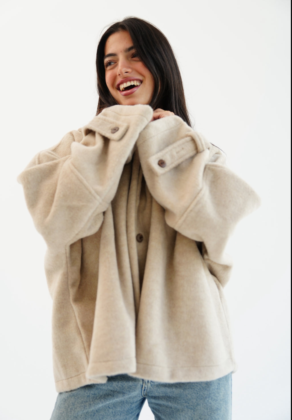The Heavy Wool Trench- beige