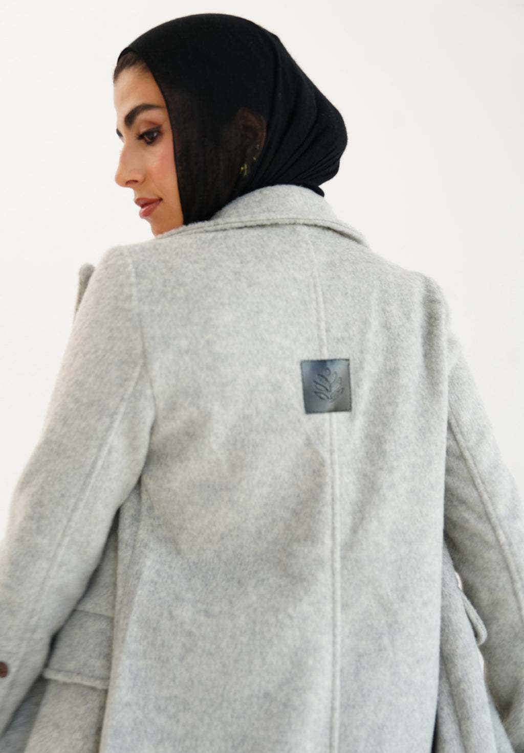 Wool Coat - Light gray