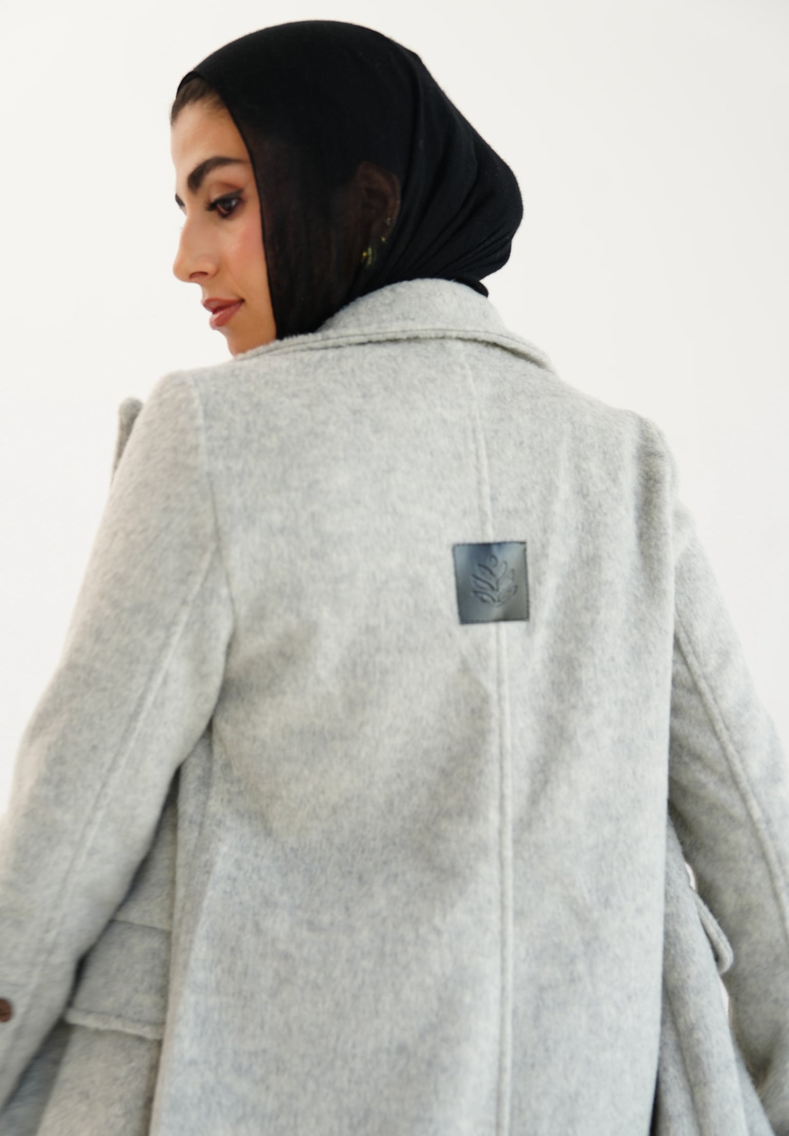 Wool Coat - Light gray