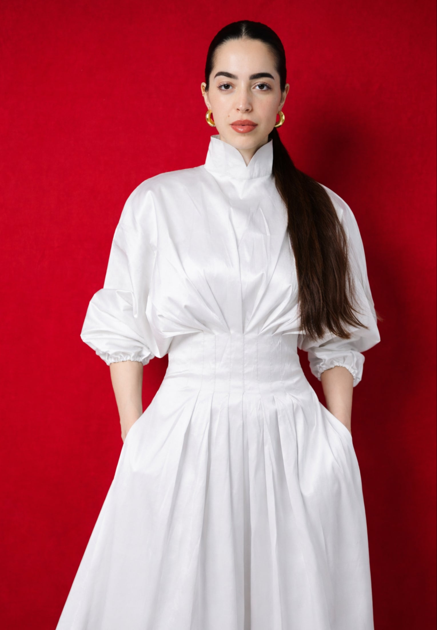 The bridal Glow Dress-white