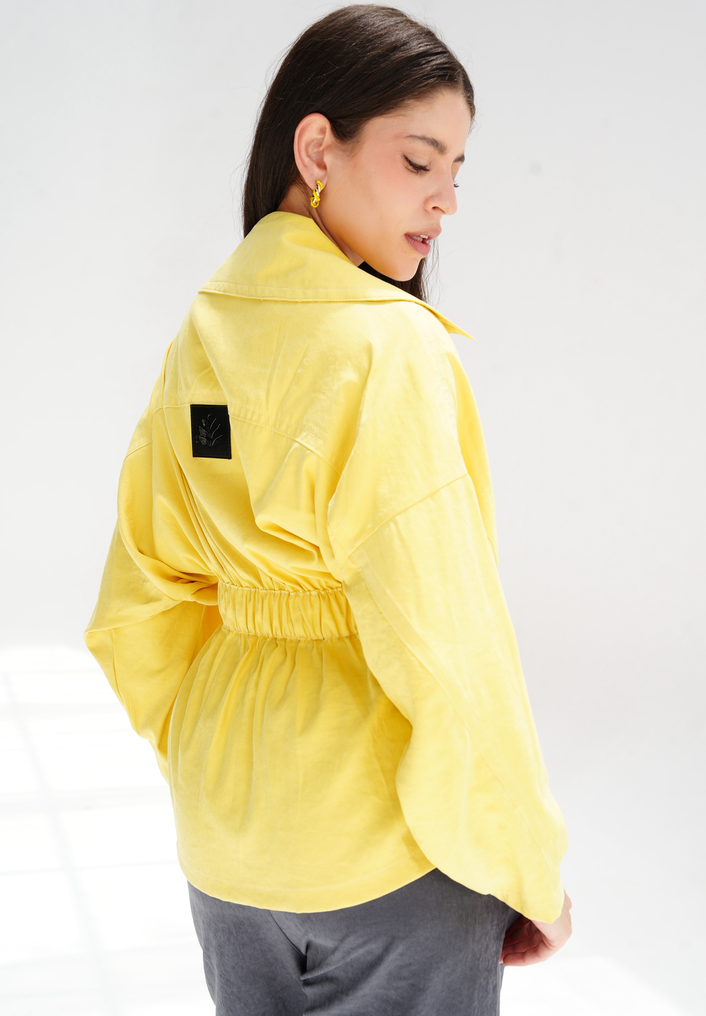 Contour Cupra cardigan in yellow