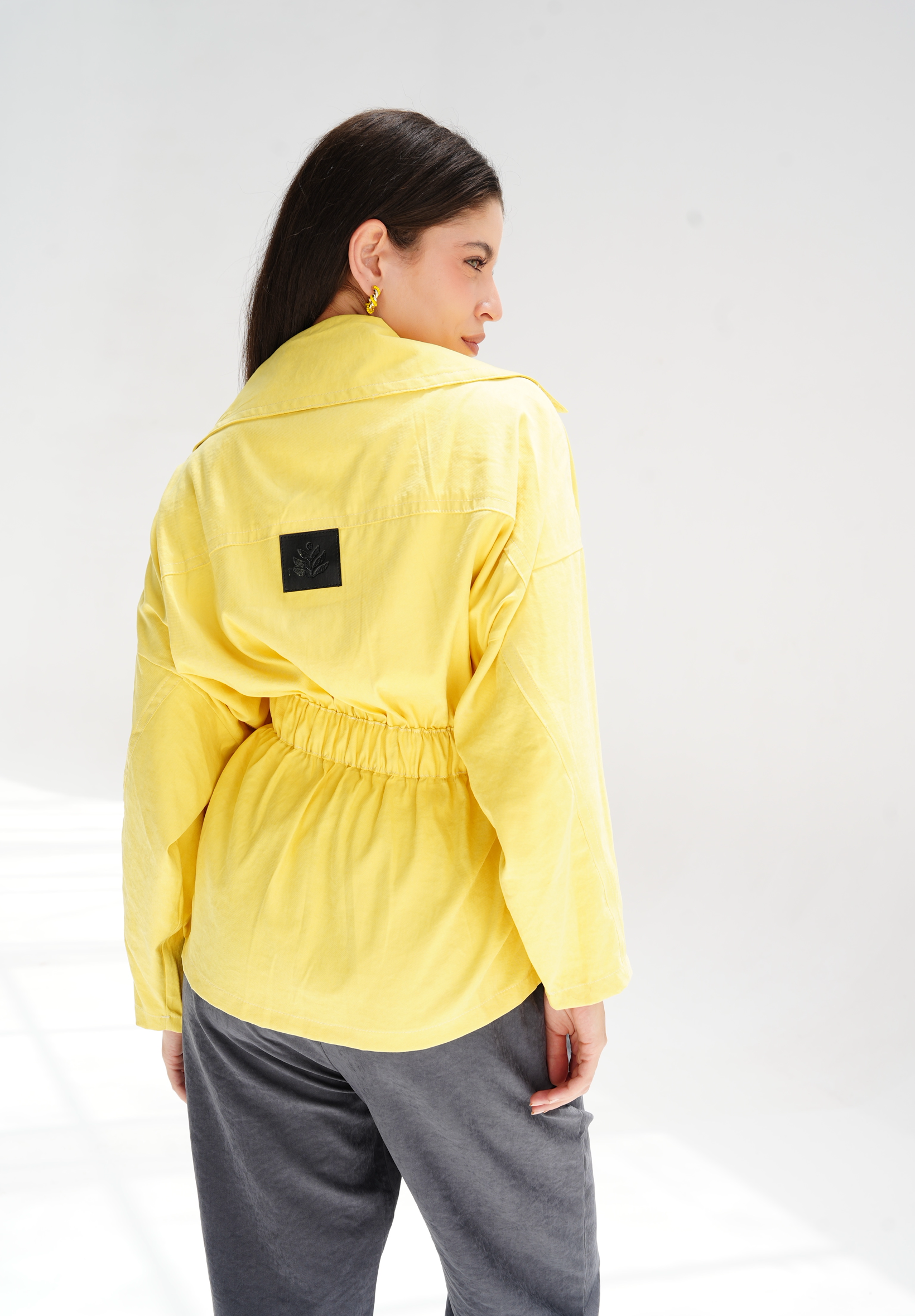 Contour Cupra cardigan in yellow