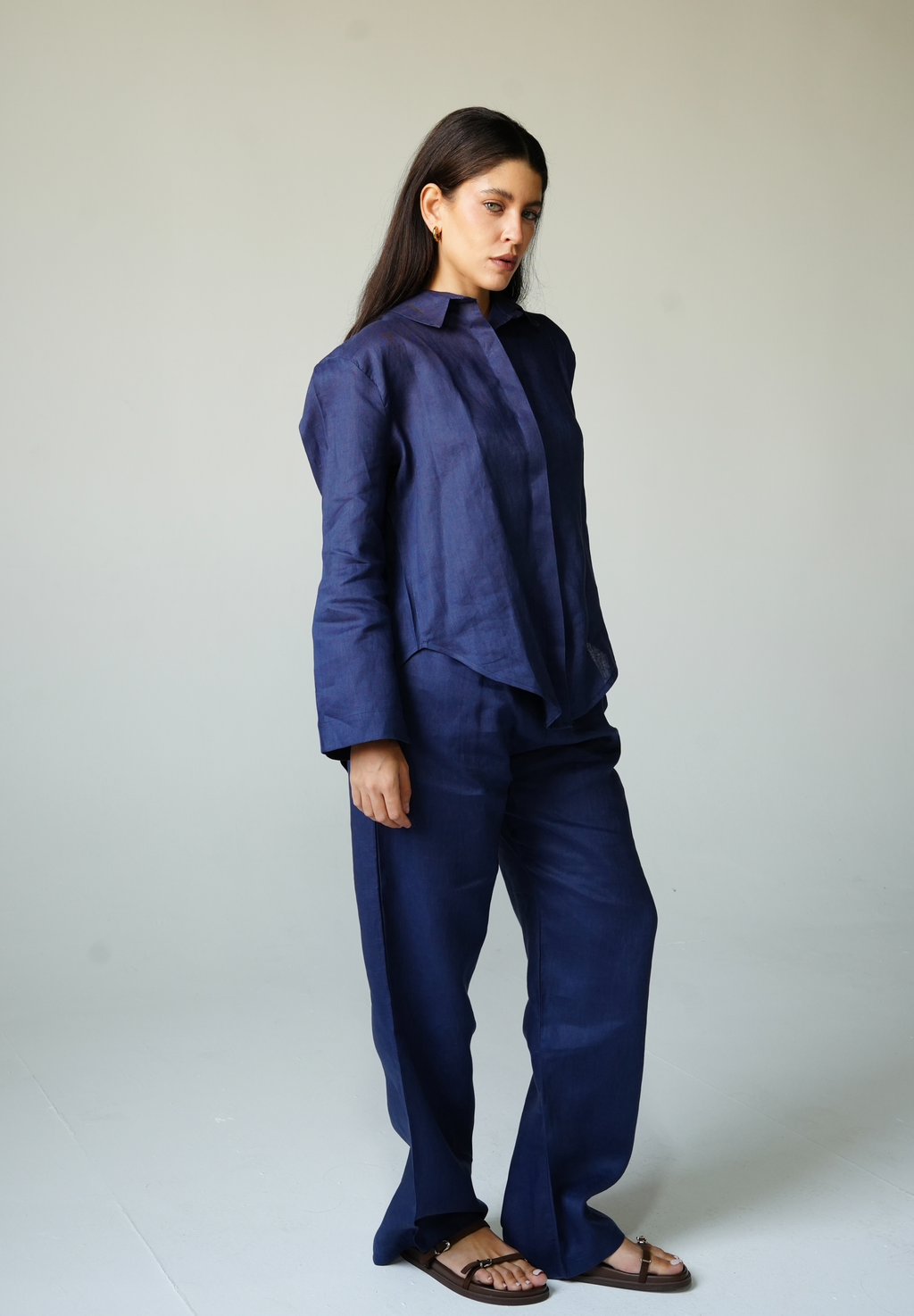 Linen set in Navy