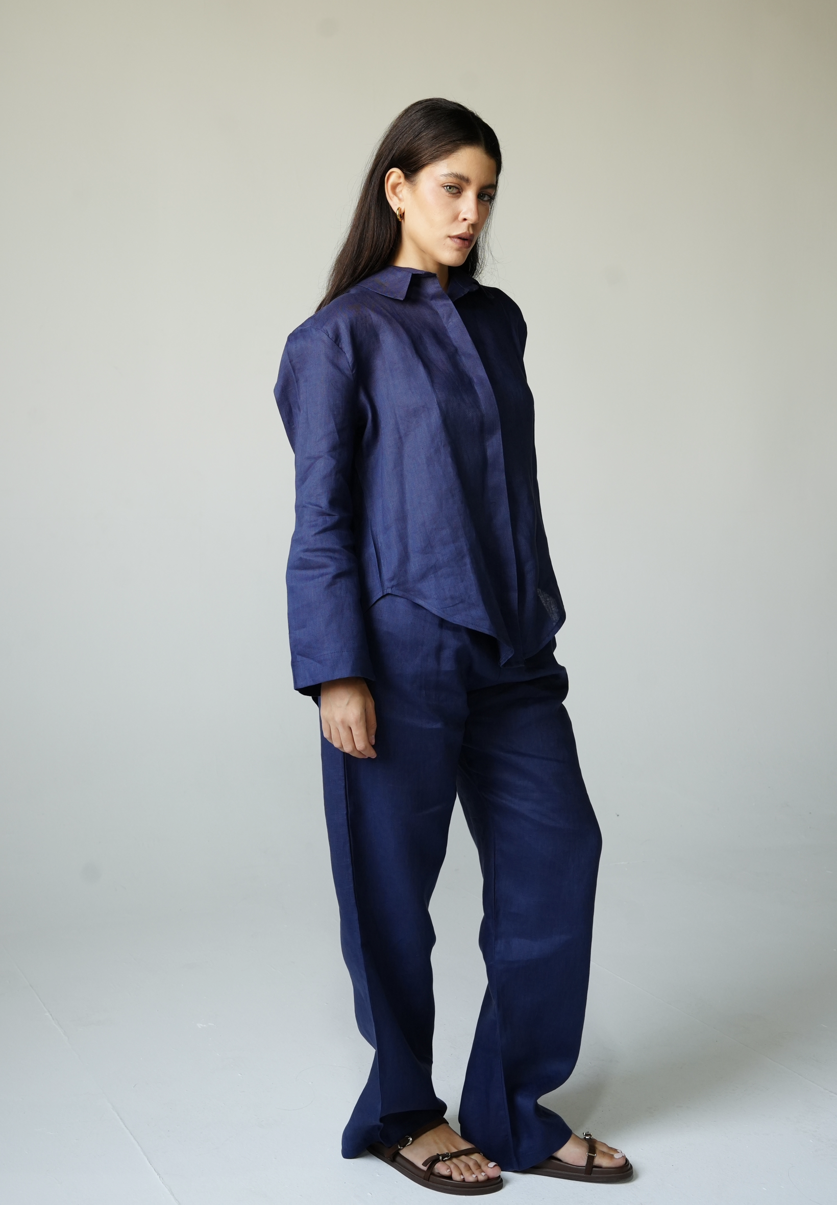 Linen set in Navy