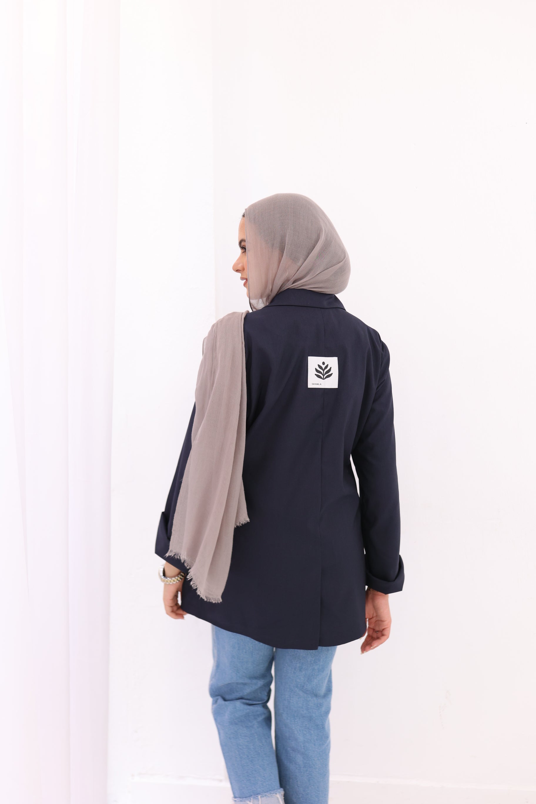 Side-tie blazer