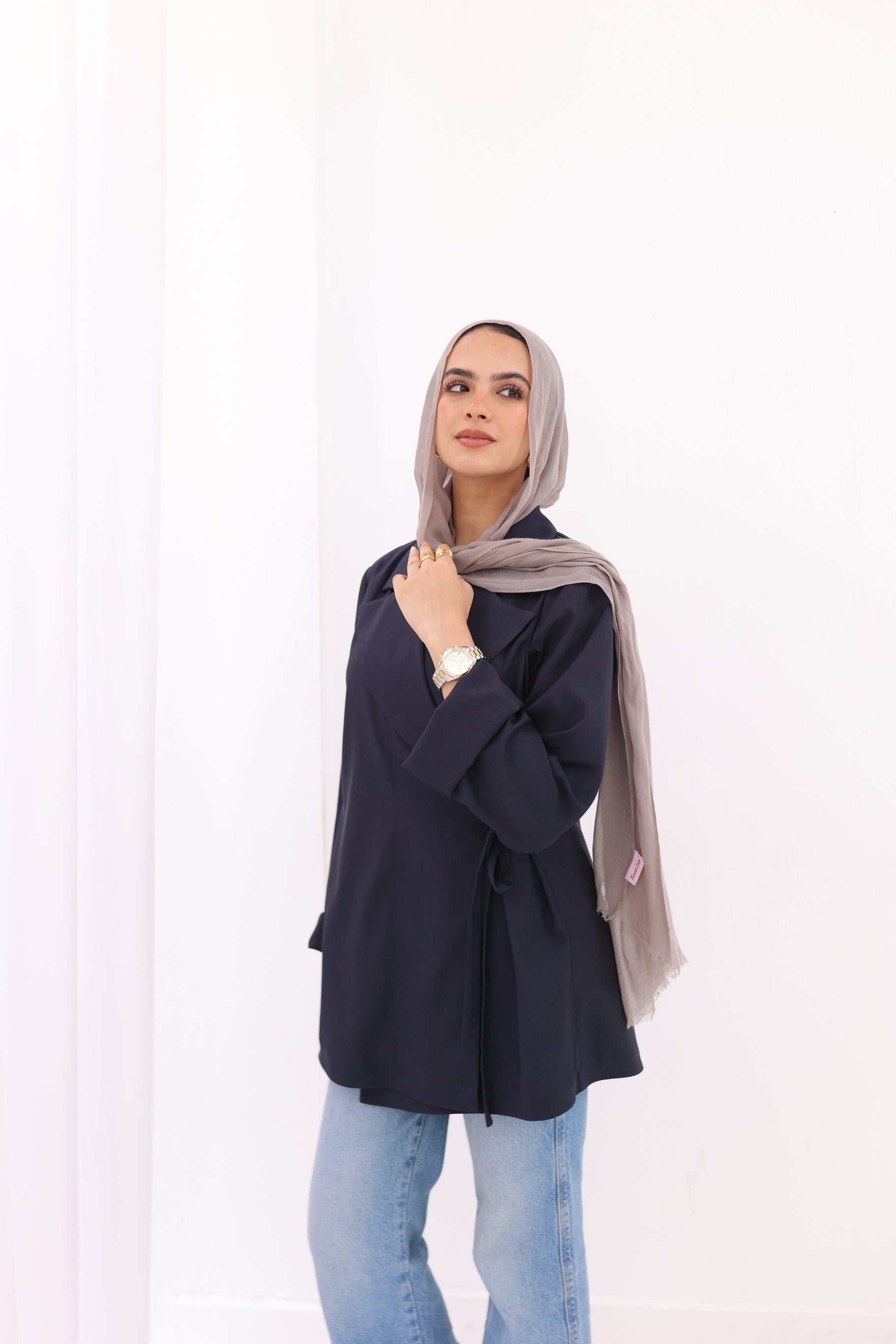 Side-tie blazer