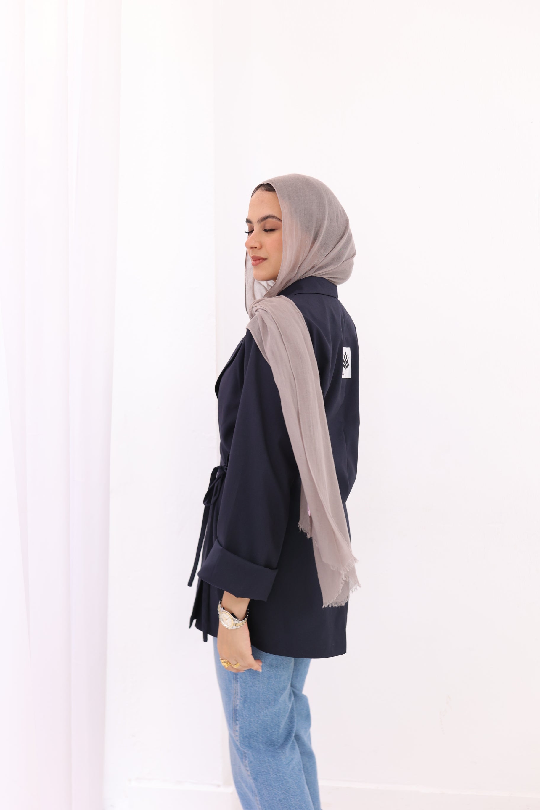 Side-tie blazer
