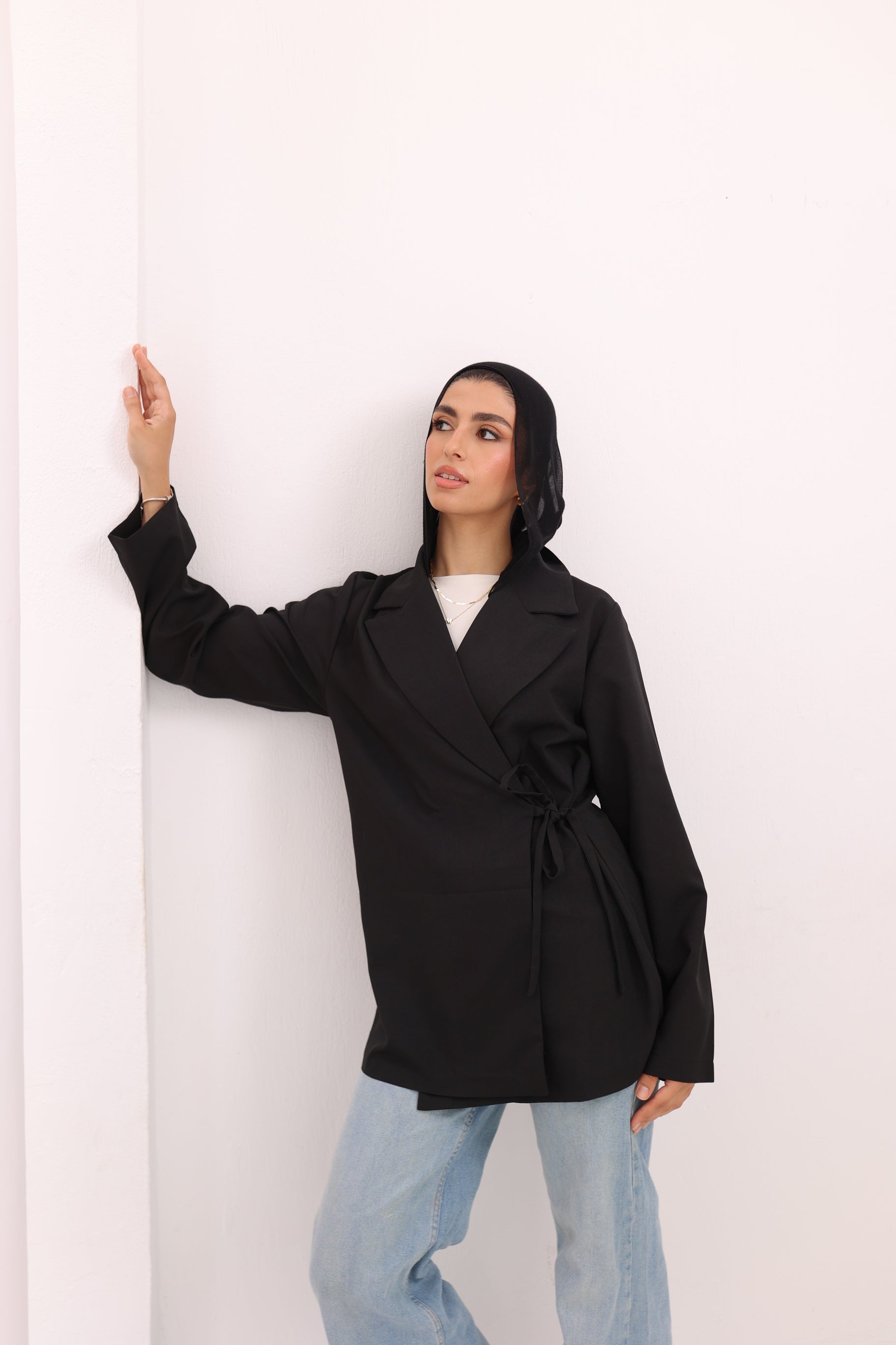 Side-tie blazer